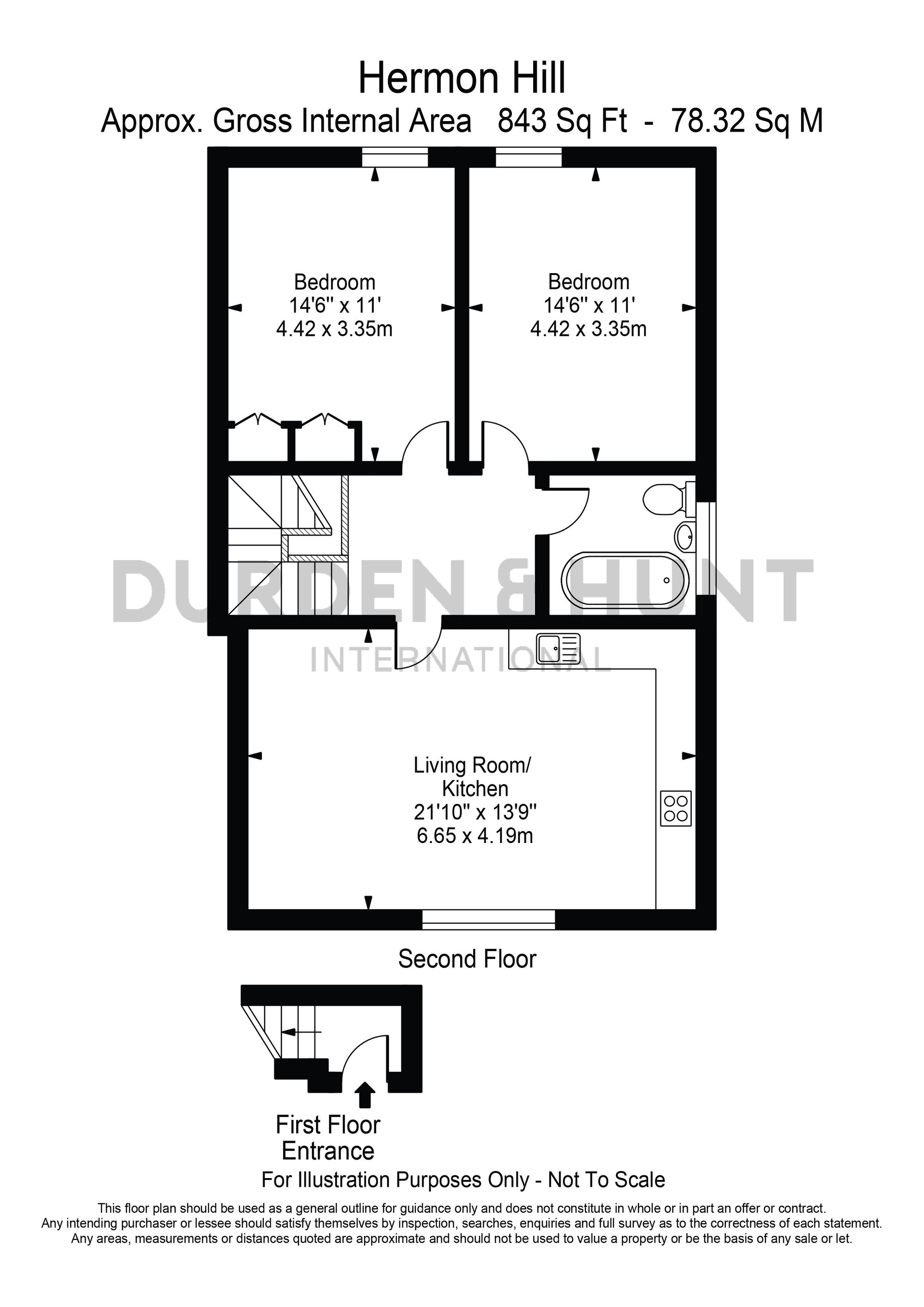 Flat 5, 20 Hermon Hill, London floorplan