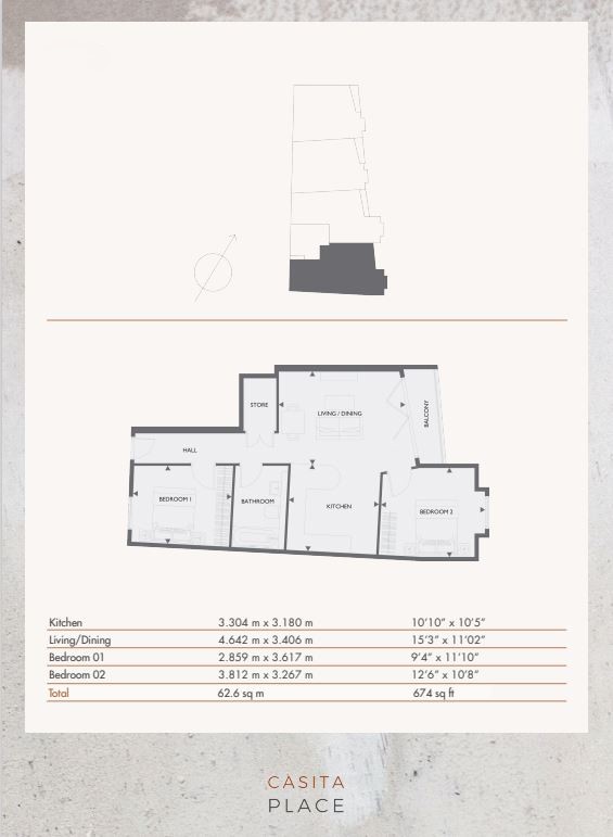 9 Casita Place, 41B Station Approach, West Byfleet floorplan