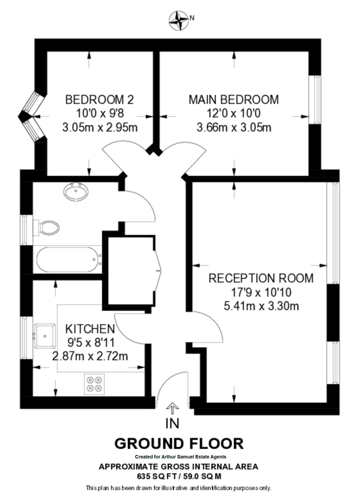5,Flat 11, Nelson Grove Road, London floorplan