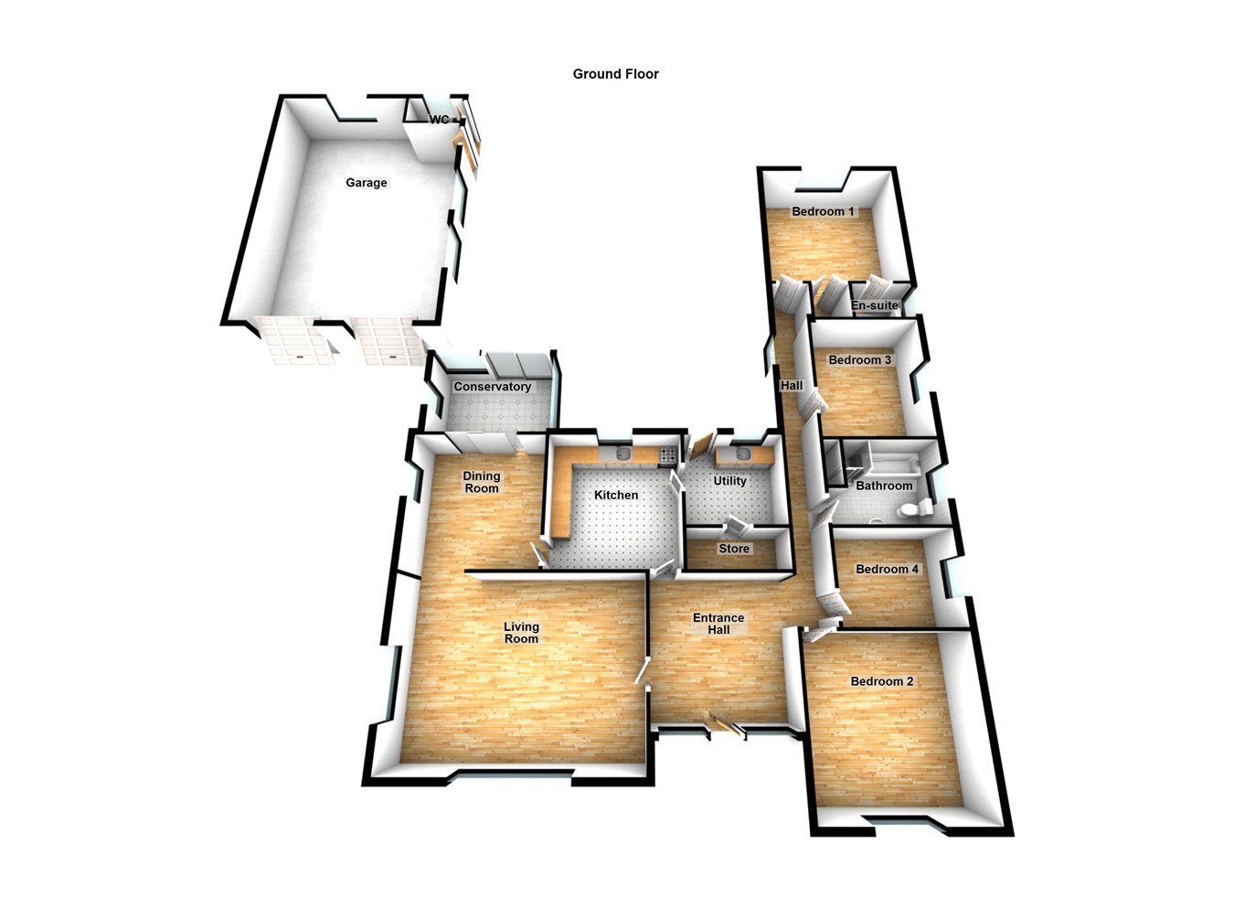 New Road, Worlaby, Brigg DN20, 4 bedroom detached bungalow for sale
