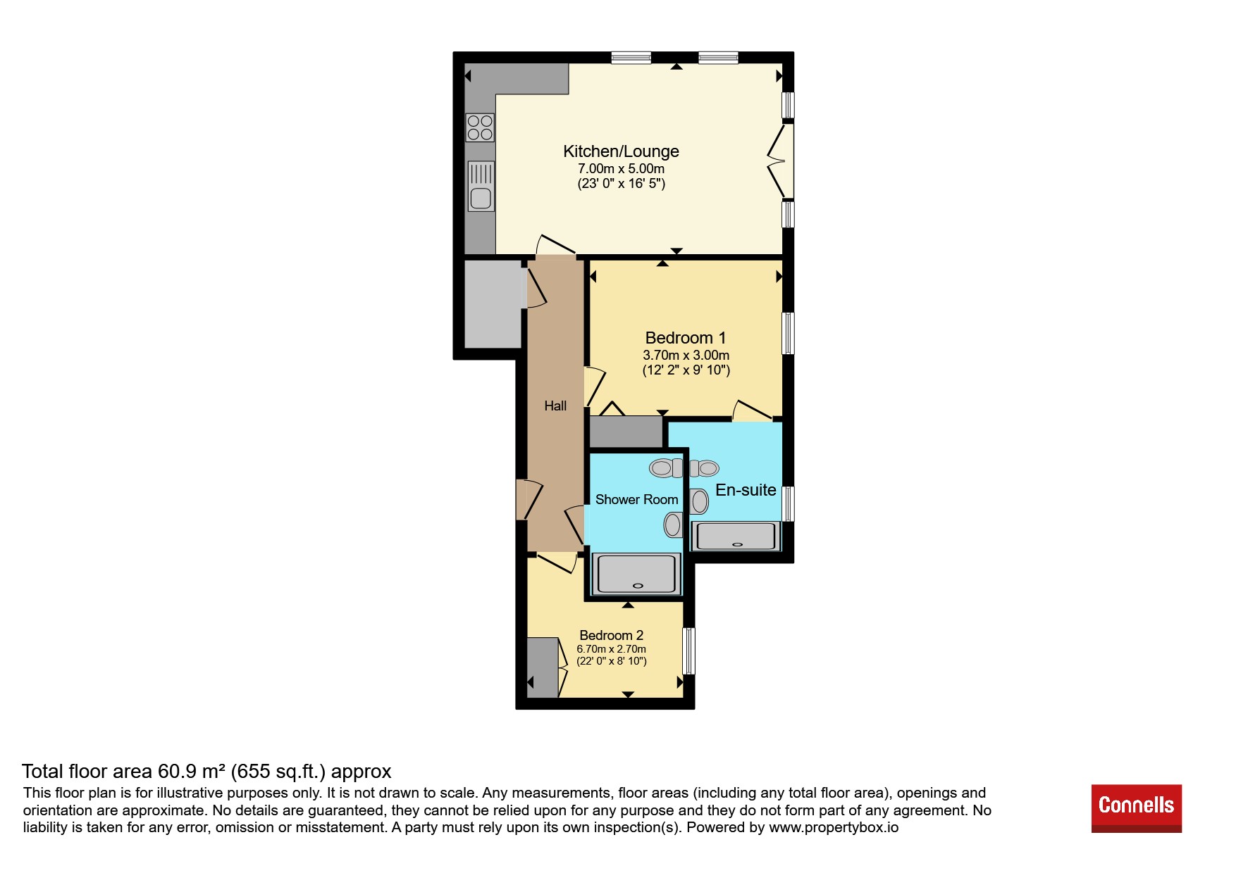 Flat 2, 46, Princess Road East, Leicester floorplan