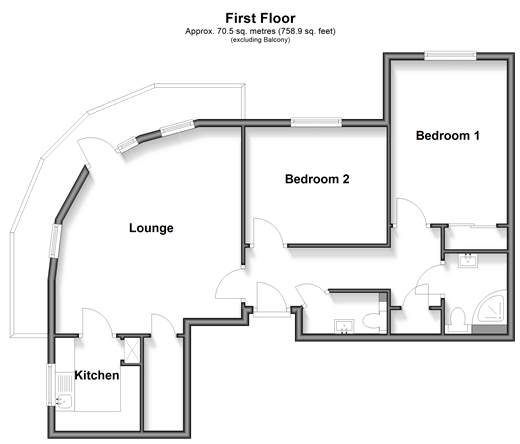 Rowe Avenue, Peacehaven floorplan