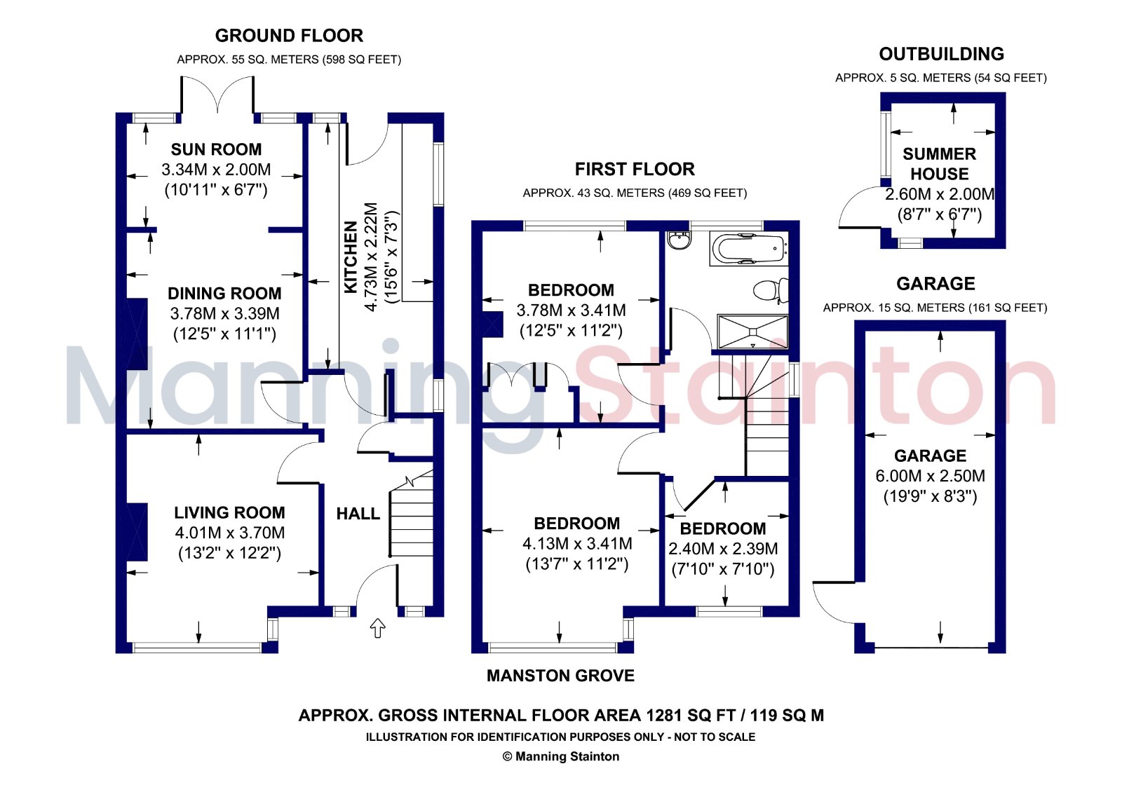 35, Manston Grove, West Yorkshire floorplan