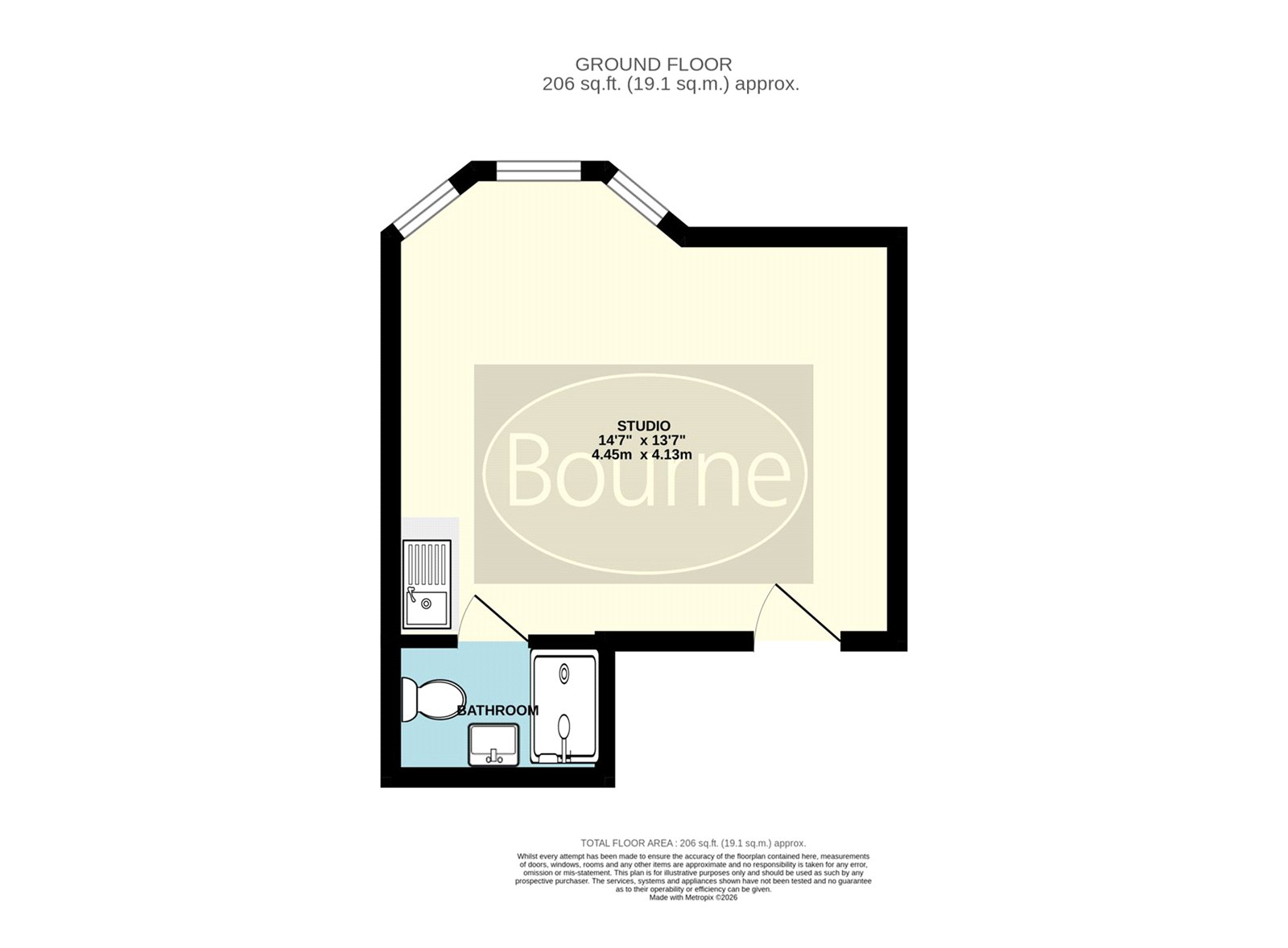 Flat C, 86, Church Lane East, Aldershot floorplan
