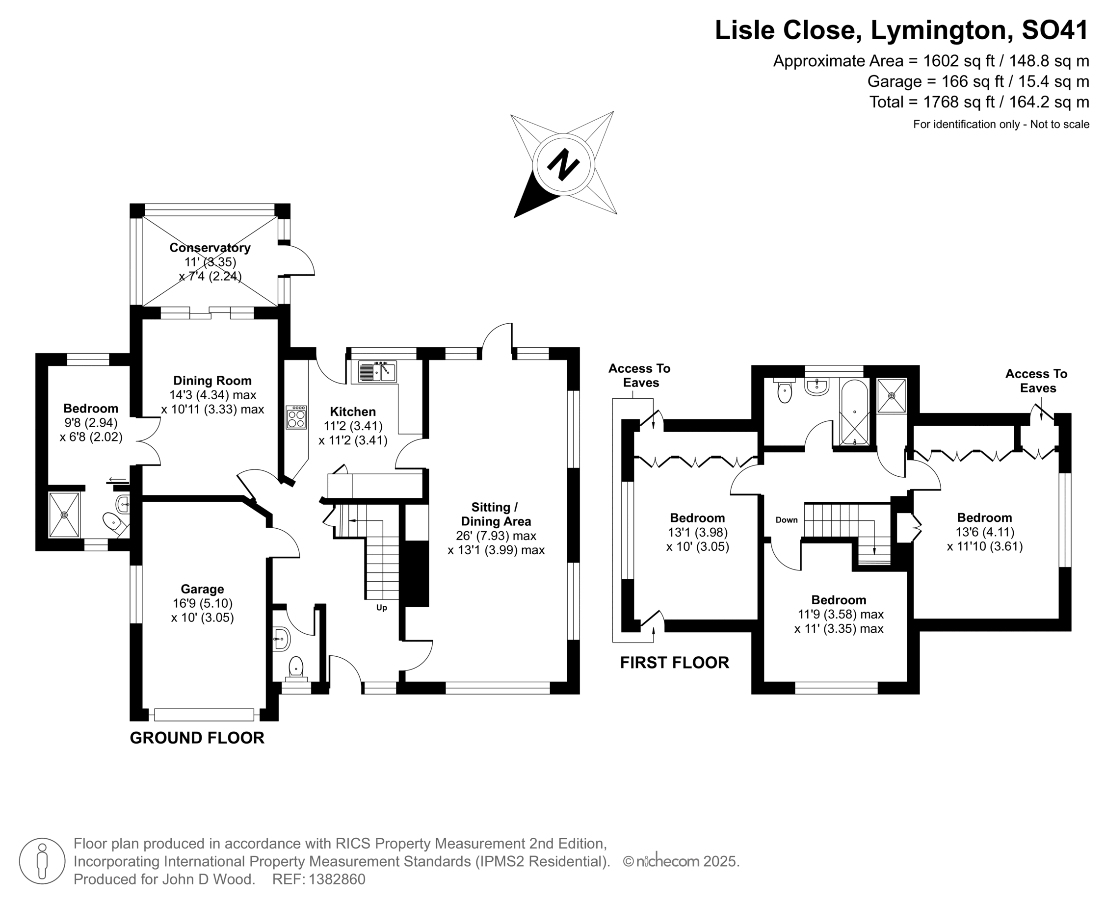 3, Lisle Close, Lymington floorplan