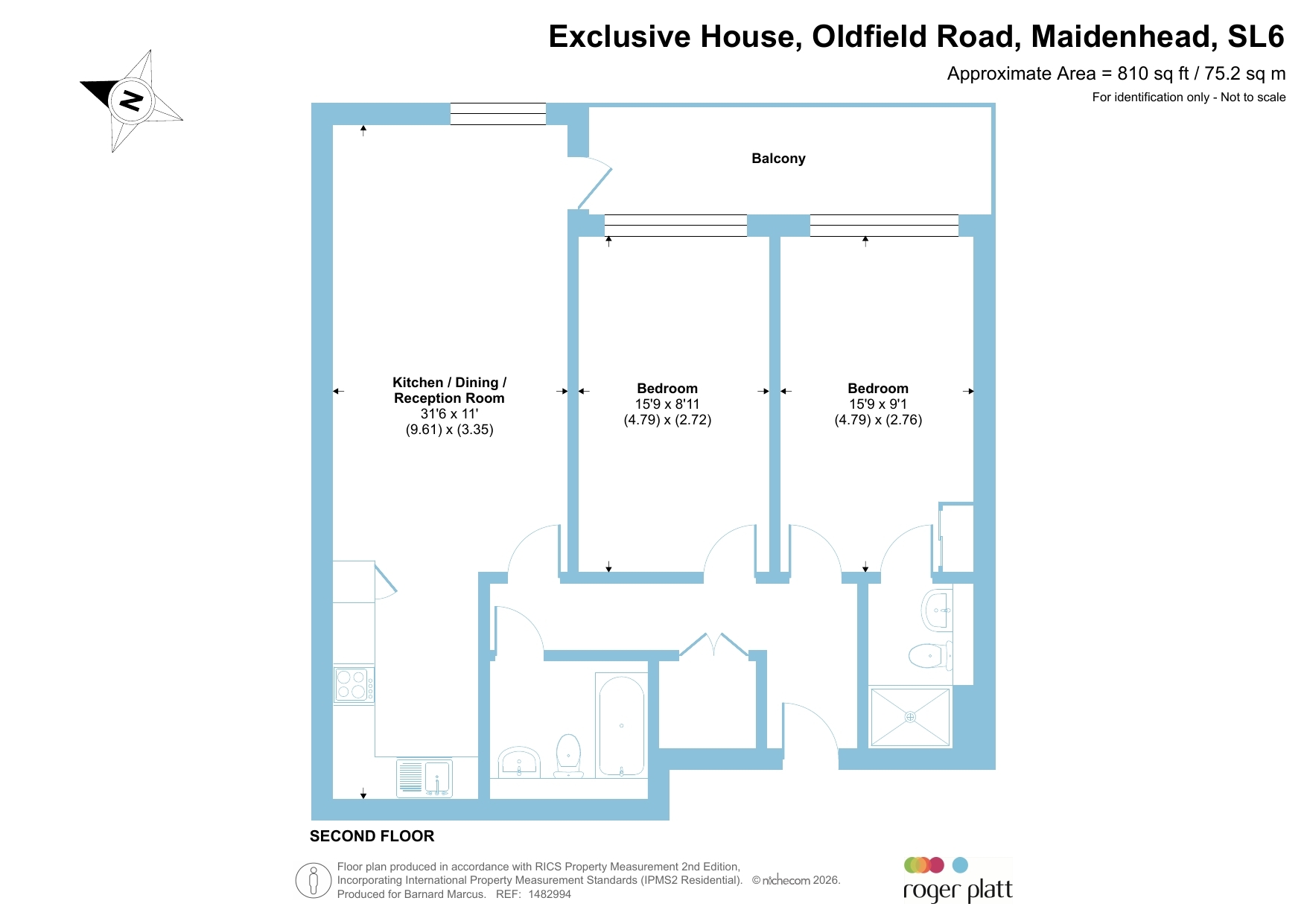 Apartment 20, Exclusive House, Oldfield Road, Maidenhead floorplan