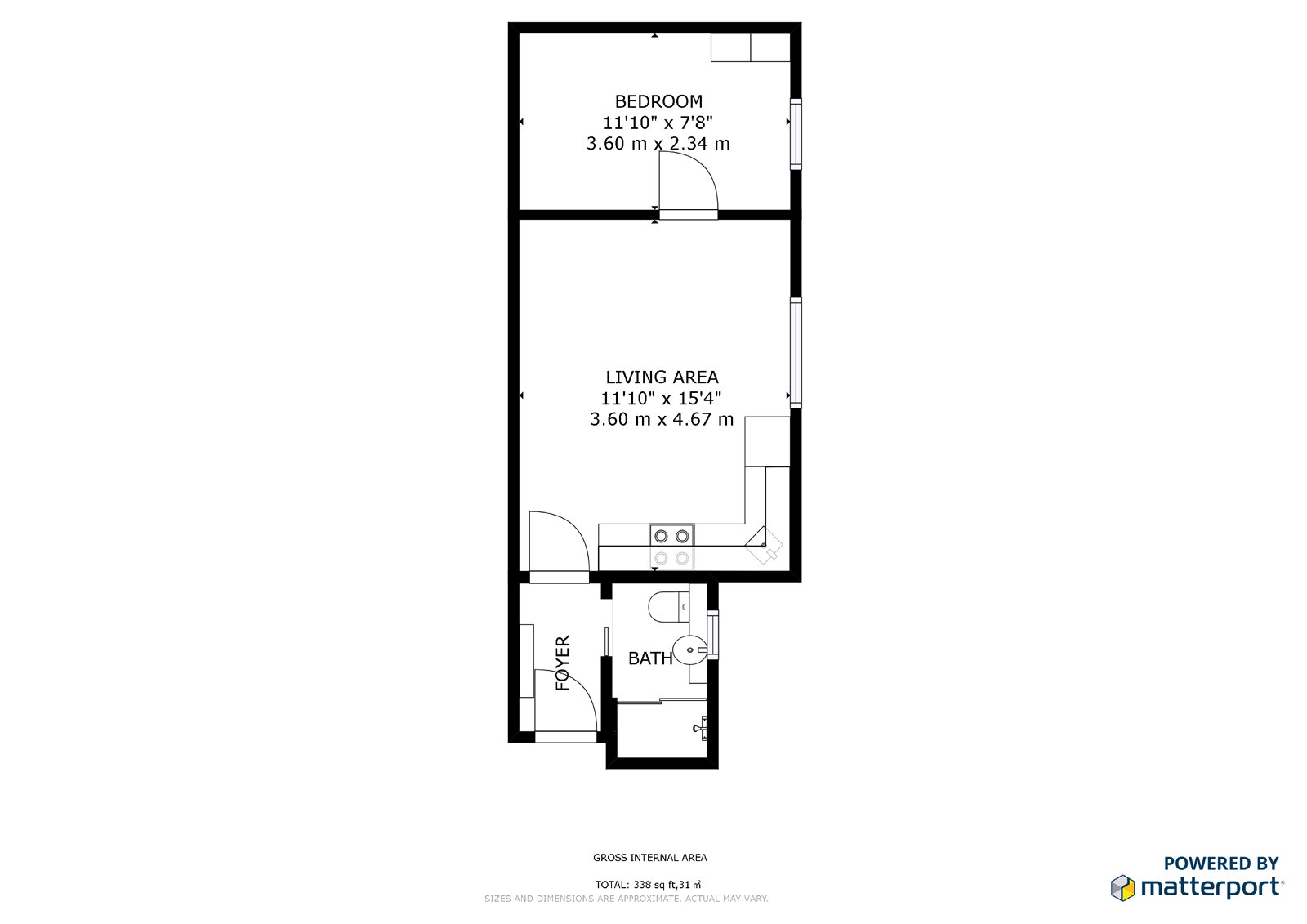 1 Bedrooms Flat to rent in Cosway Street, London NW1