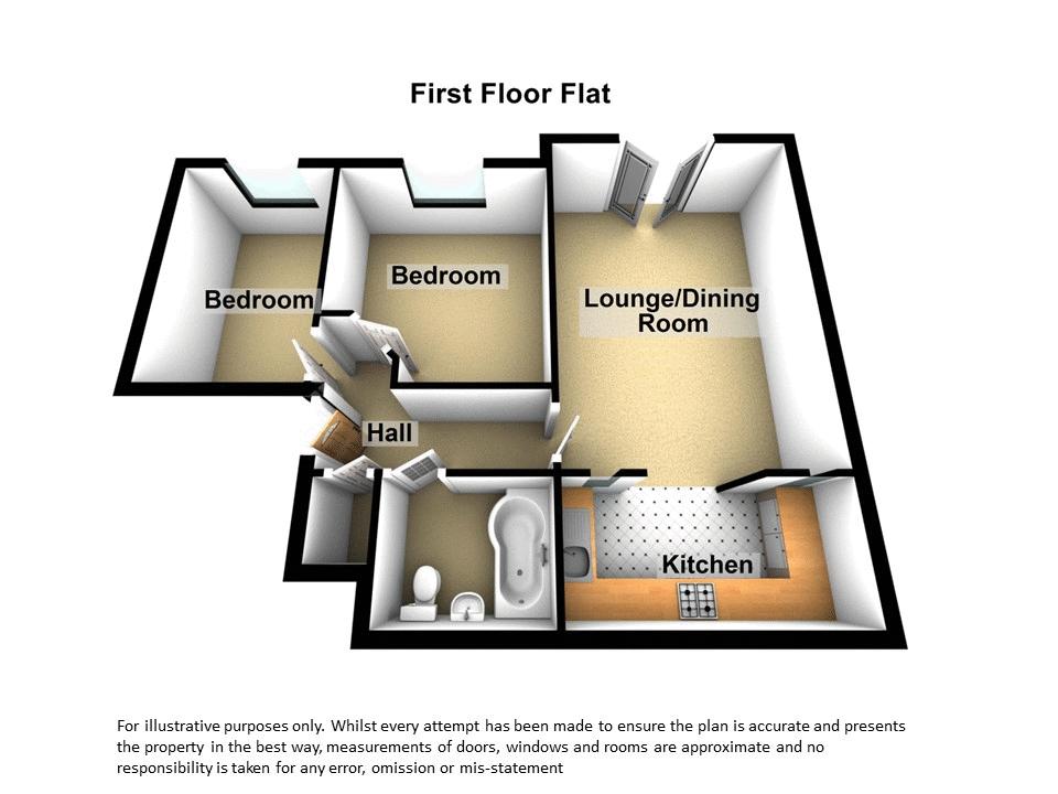 Flat 17, Childes Court, Henry Street, Nuneaton floorplan
