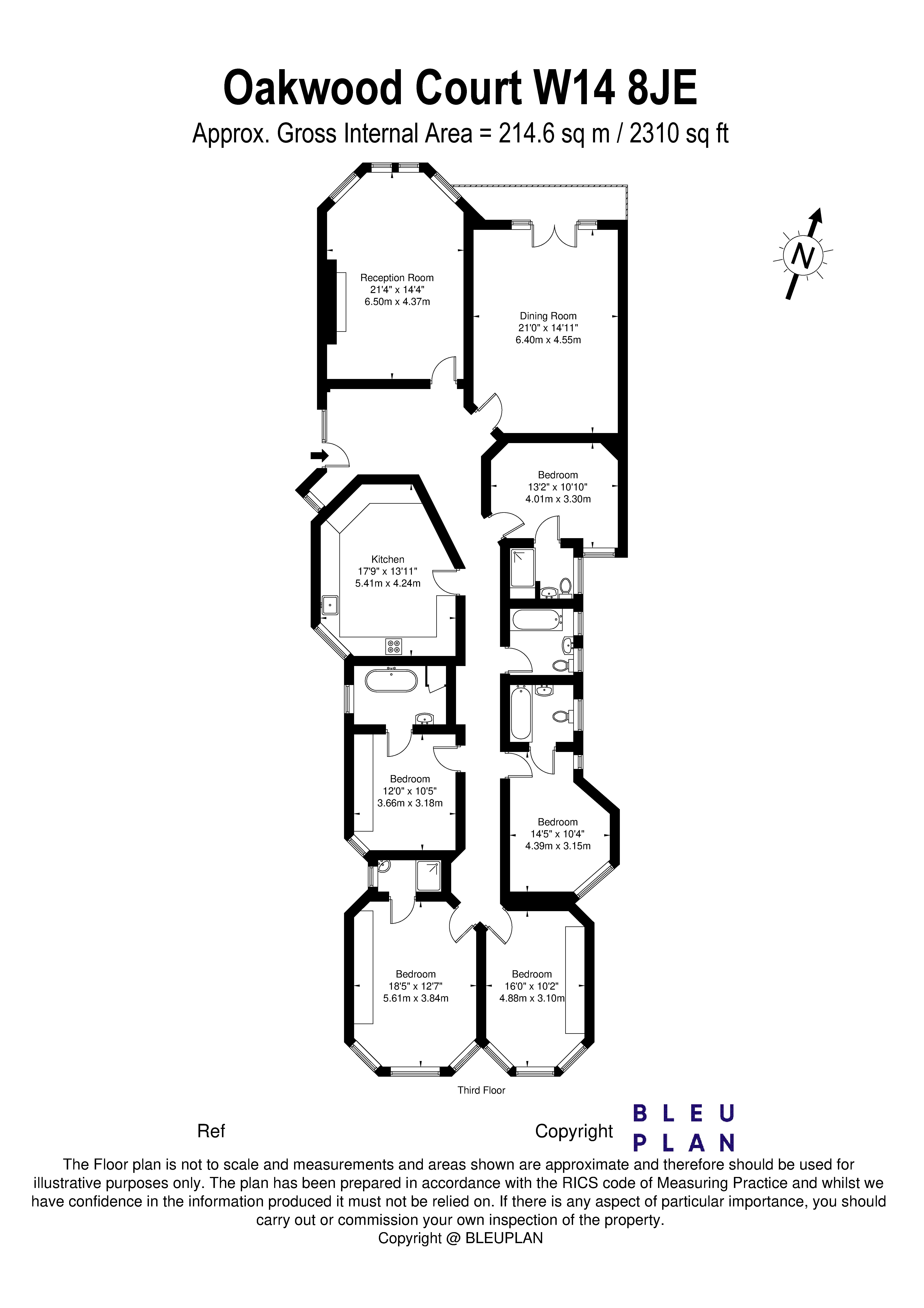 Oakwood Court, London W14, 5 bedroom flat for sale 63835039