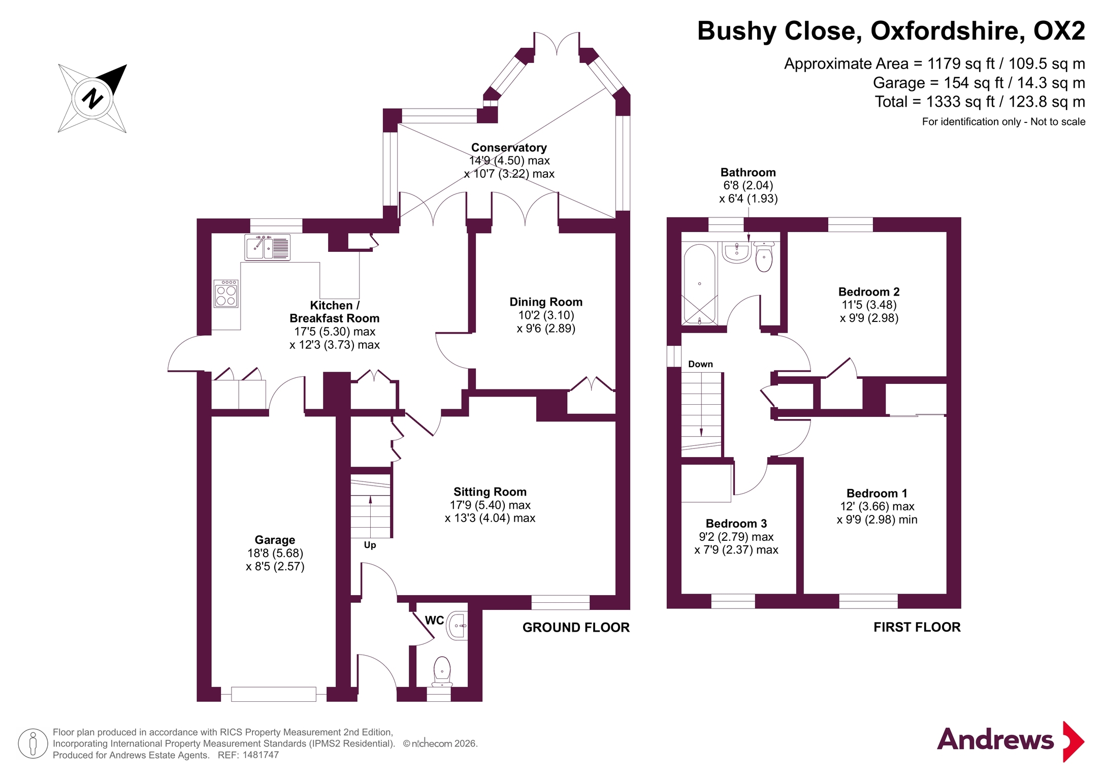 10, Bushy Close, Oxfordshire floorplan