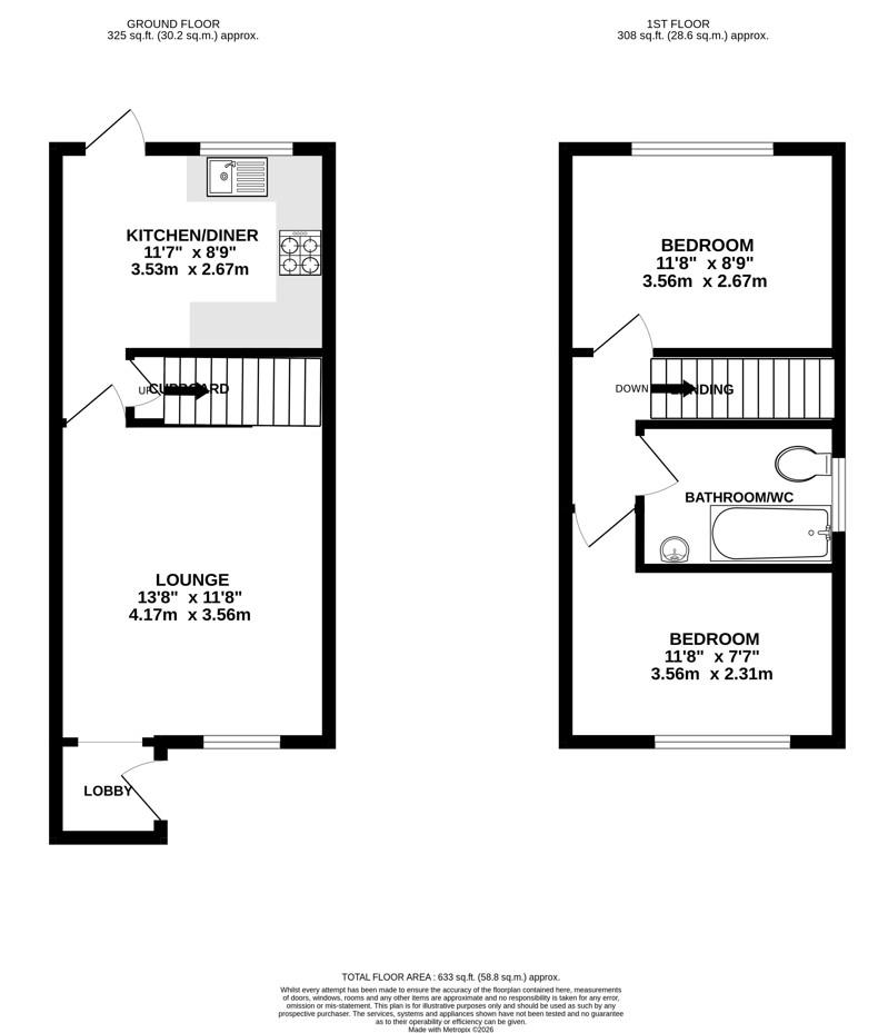 6, Holdenhurst, Ashford floorplan