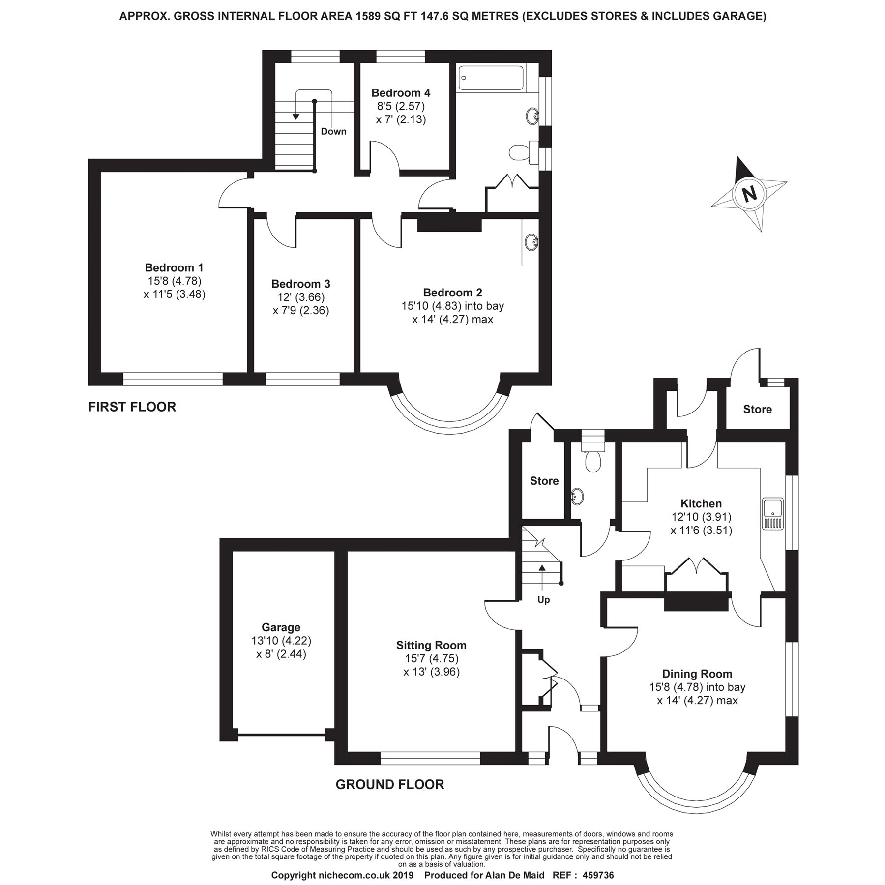 4 Bedrooms Detached house for sale in Knoll Rise, Orpington BR6