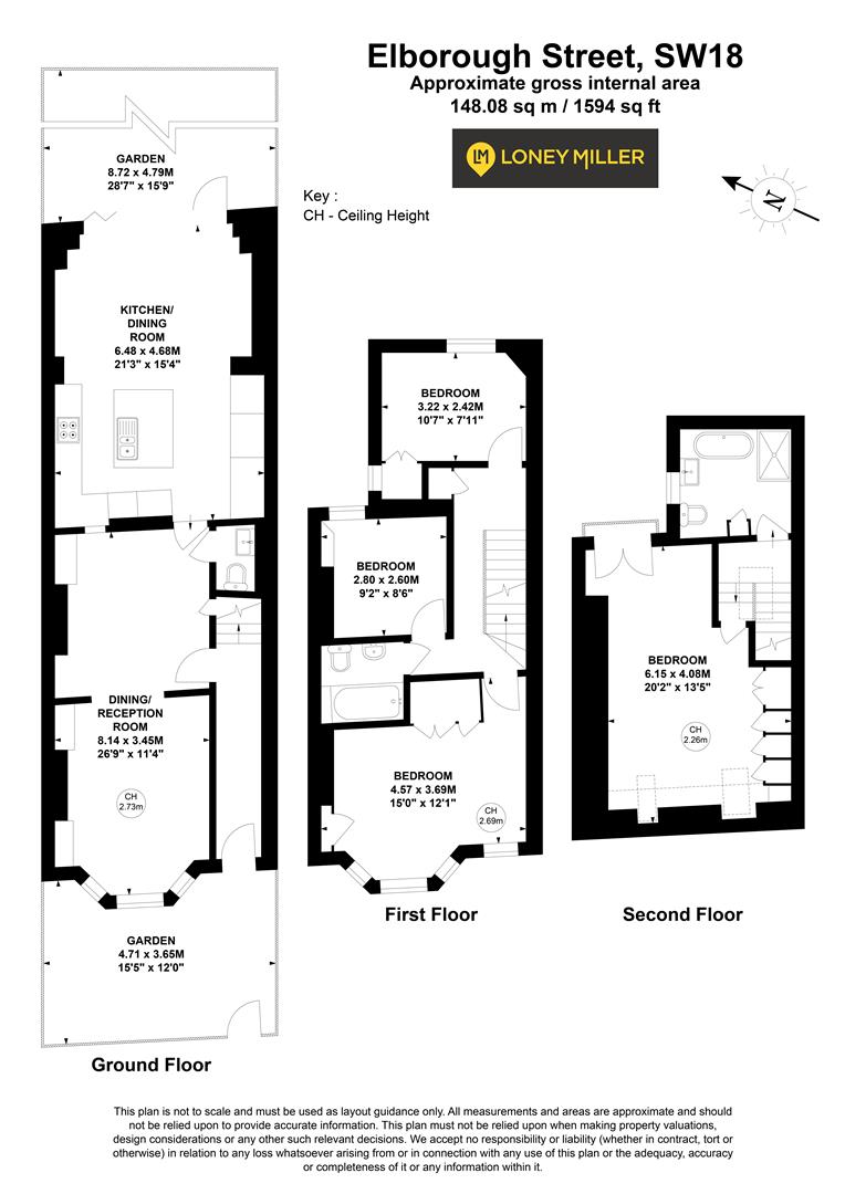 160, Elborough Street, London floorplan