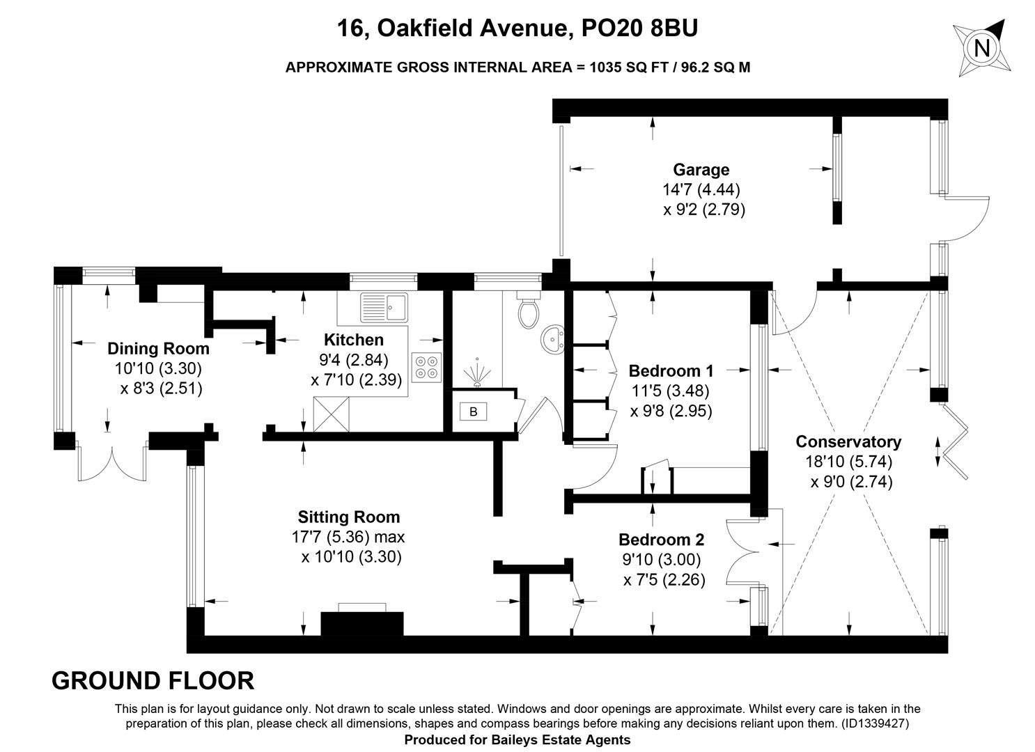 Oakfield Avenue, Chichester floorplan