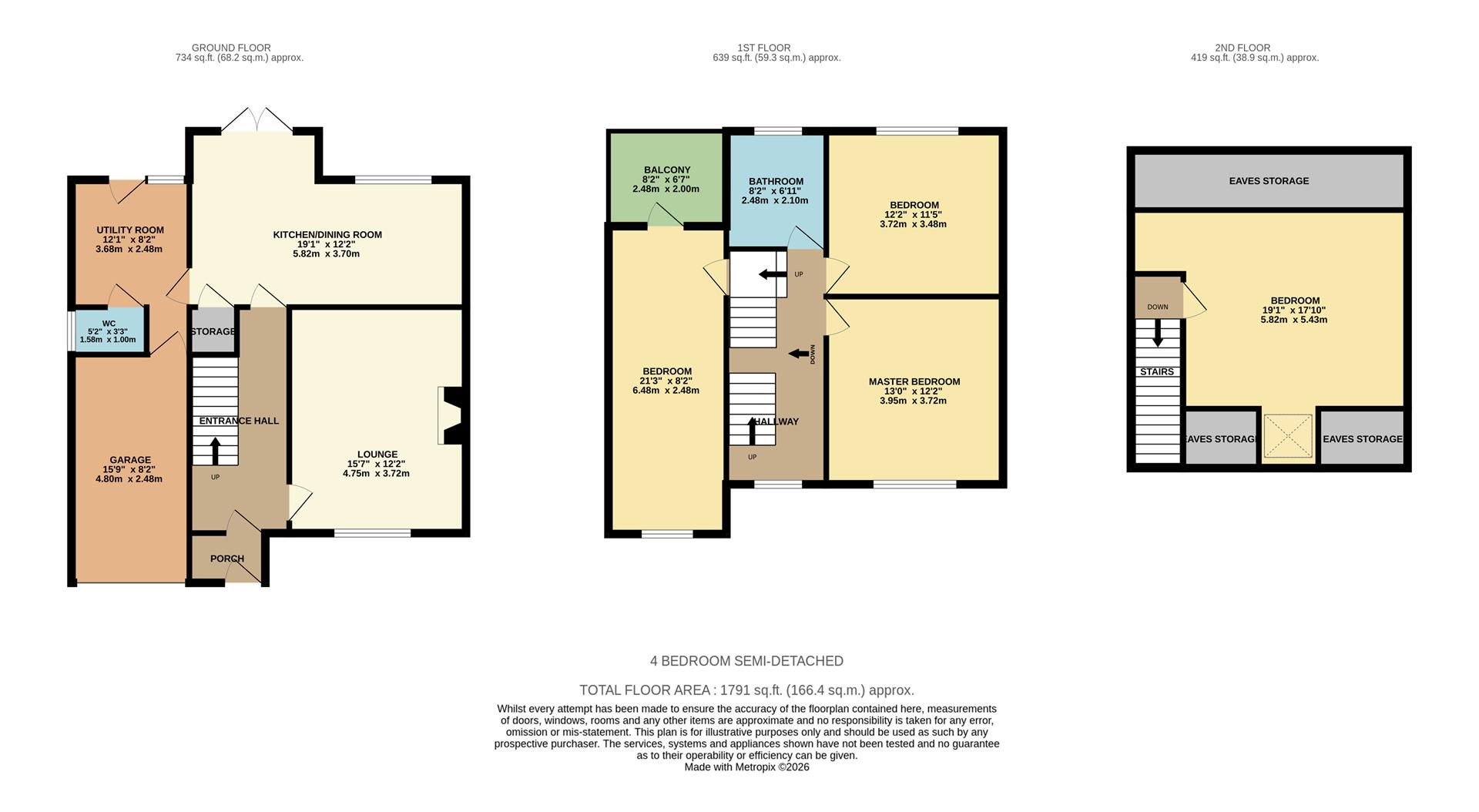 6, Bramley View, Halifax floorplan