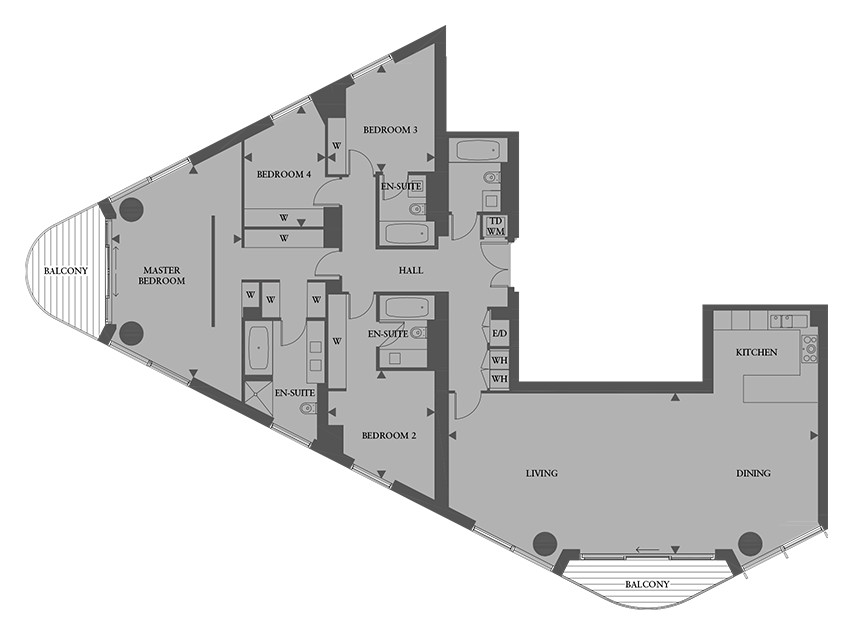Tower West 20.2, Chelsea floorplan