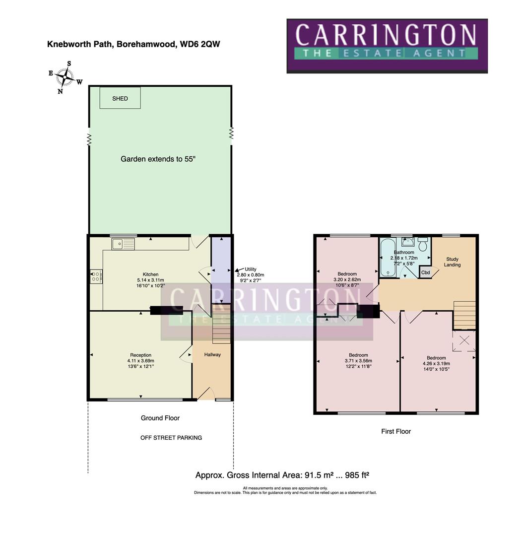 3, Knebworth Path, Borehamwood floorplan