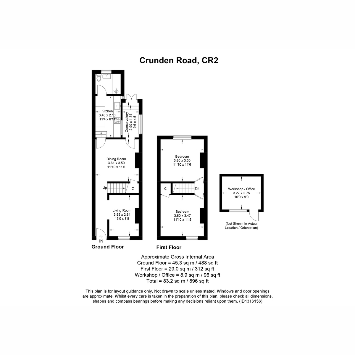 28, Crunden Road, South Croydon floorplan