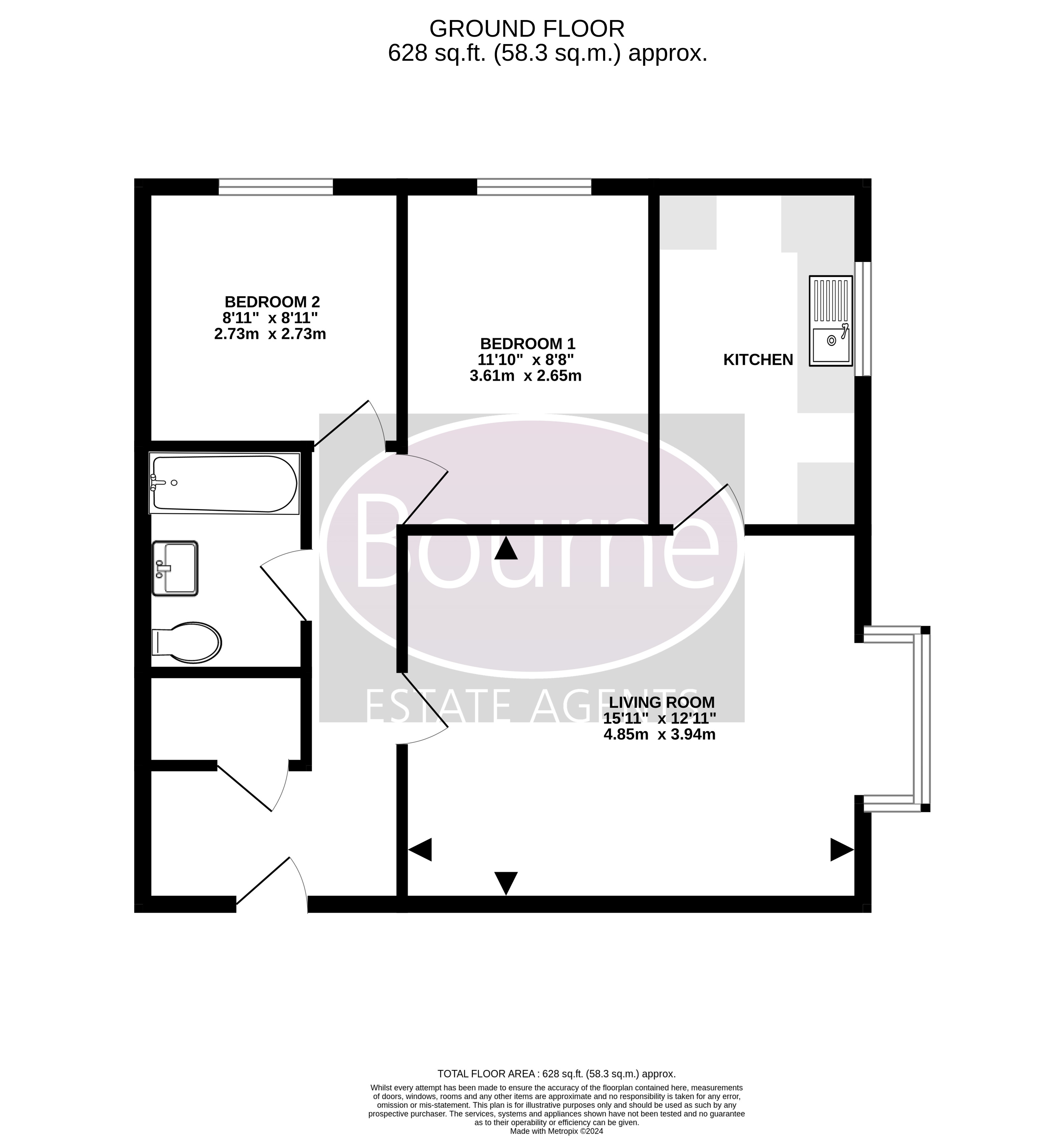 12, Sycamore Court, Godalming floorplan
