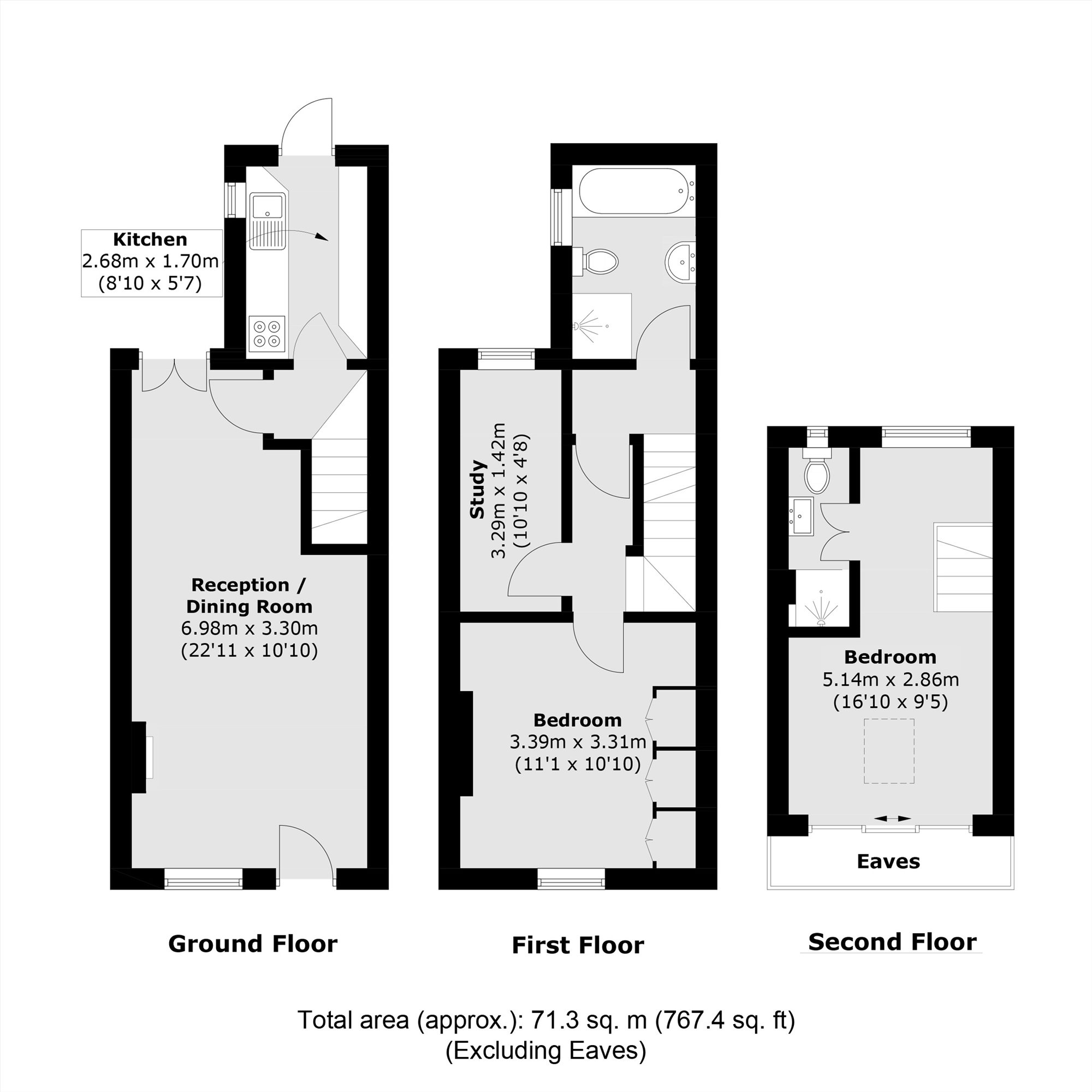 16, George Street, London floorplan