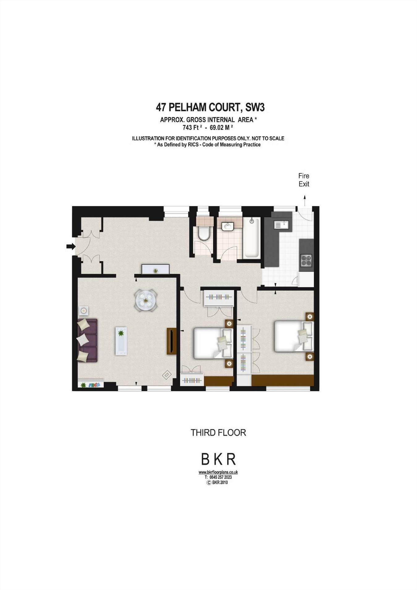 2 Bedrooms Flat to rent in Pelham Court, 145 Fulham Road, Chelsea SW3