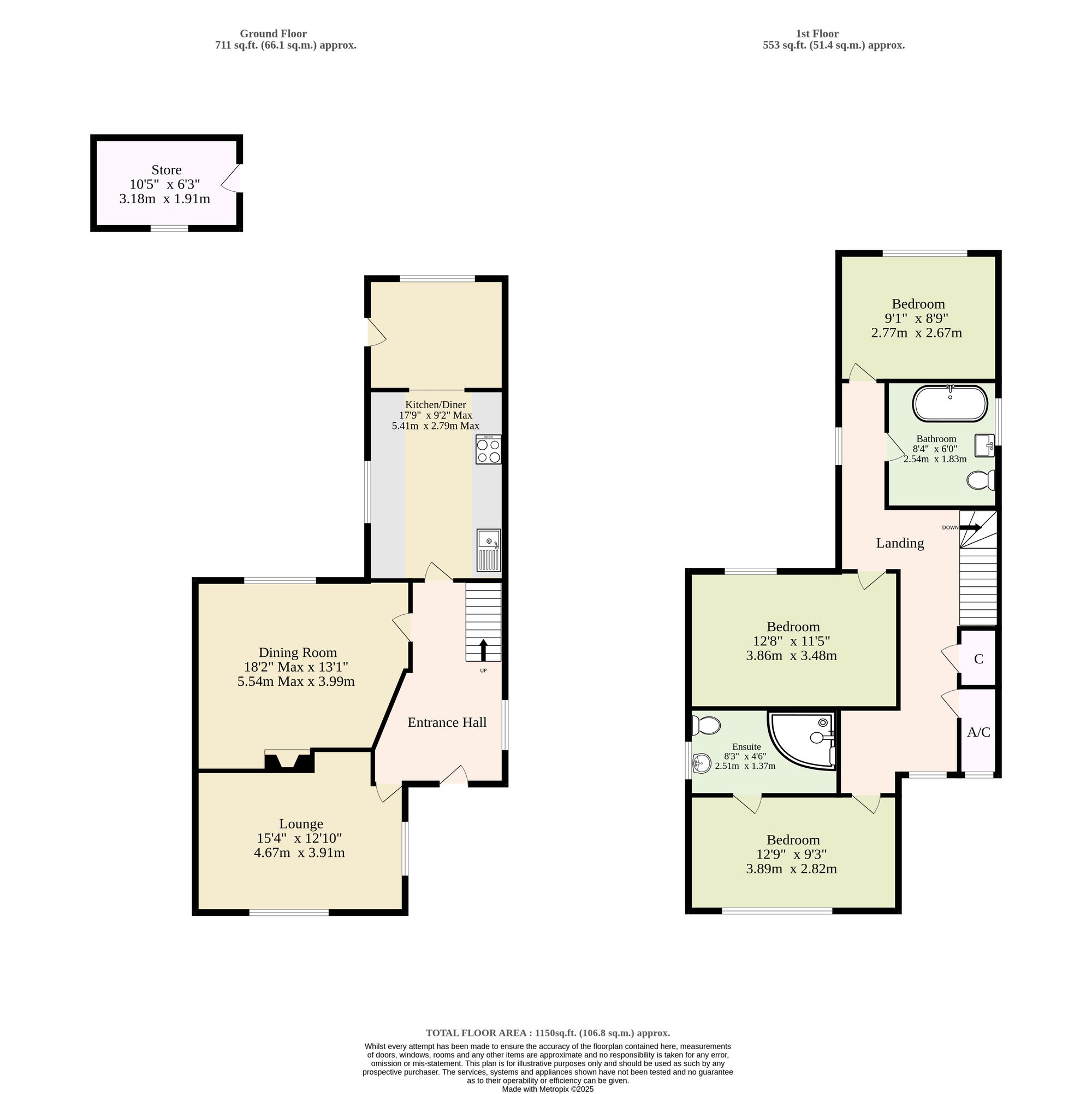 12 Priory Road, Sheringham floorplan