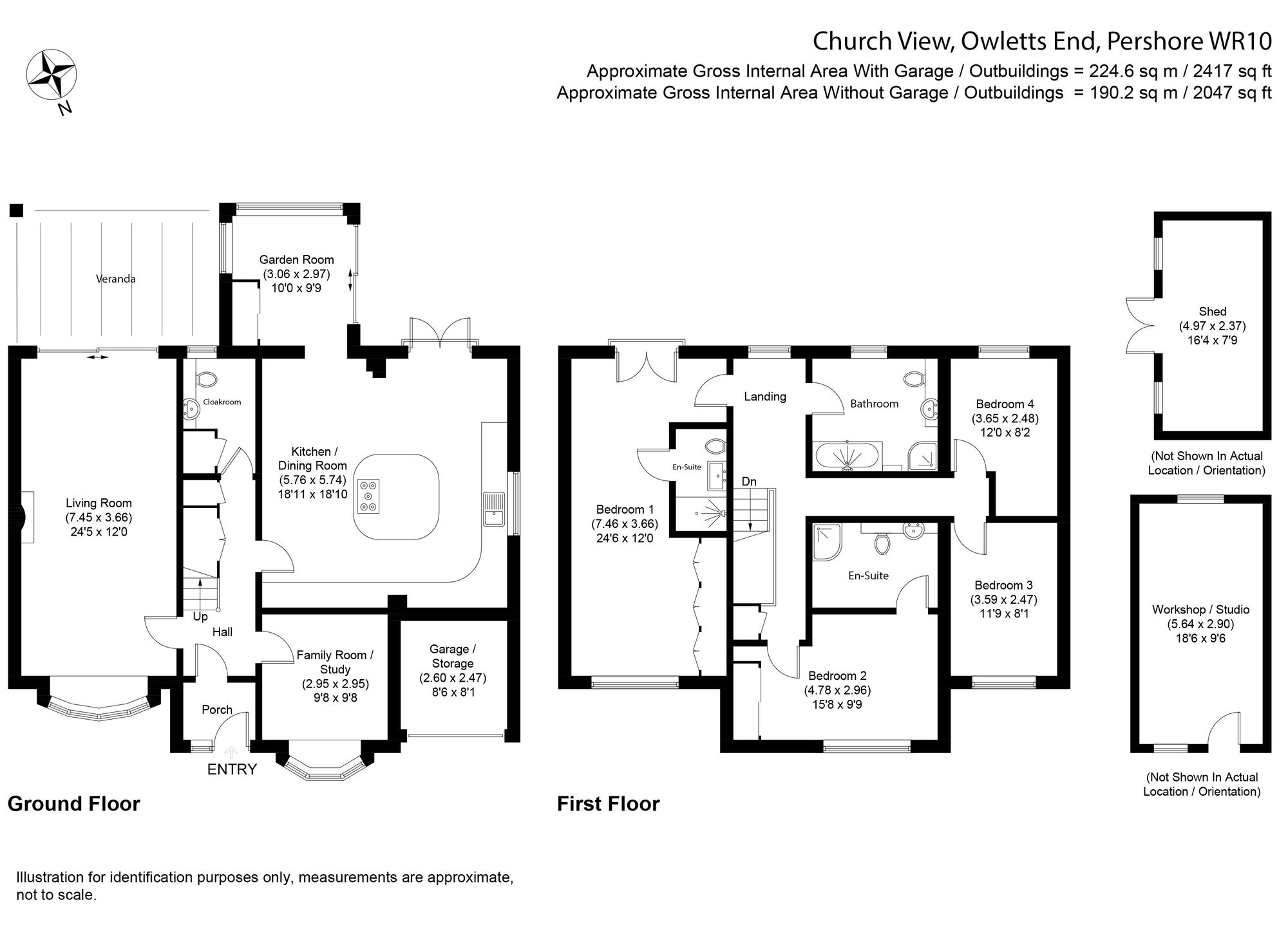 Church View Owletts End, Pershore floorplan