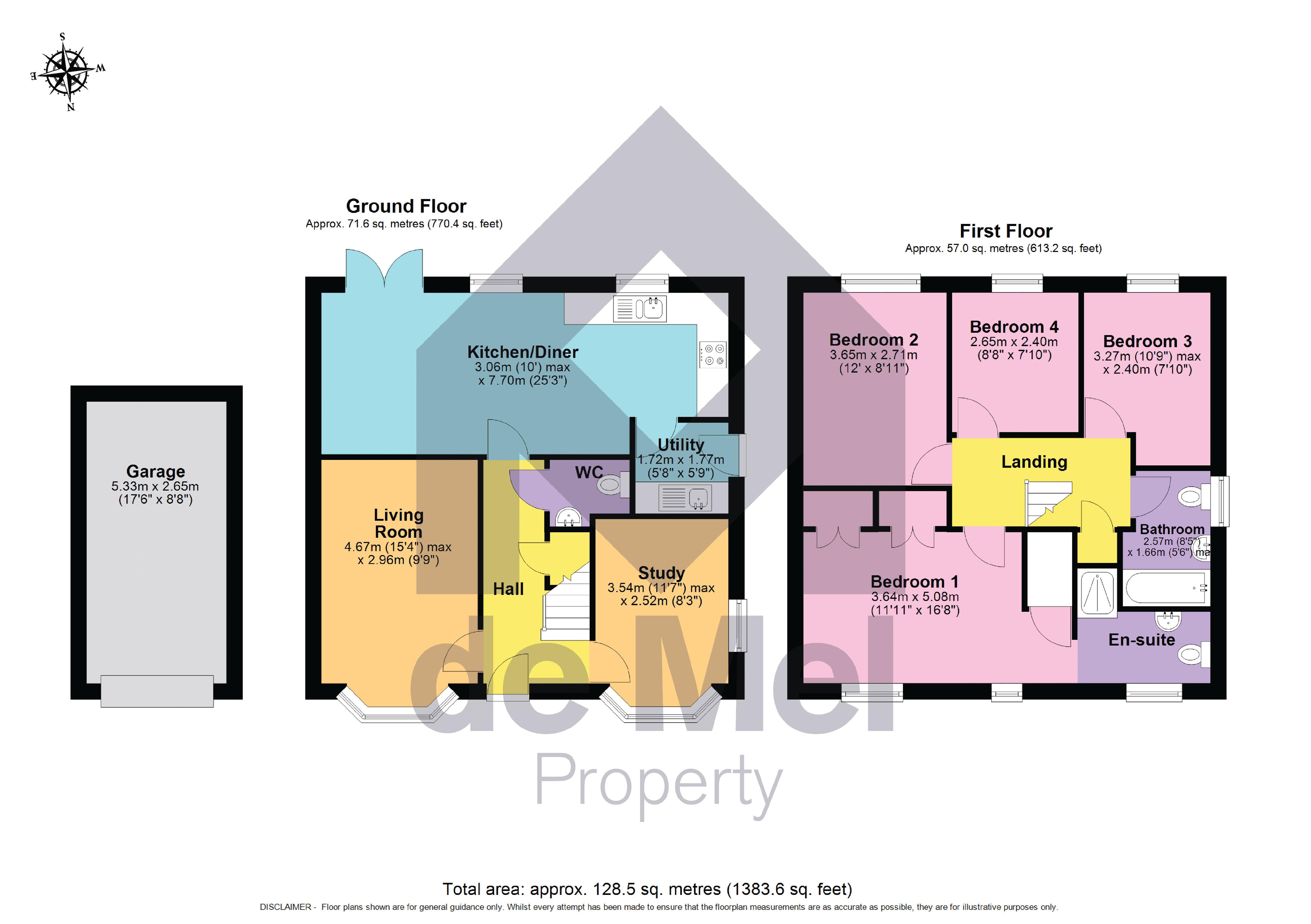 1, The Mews, Evesham floorplan