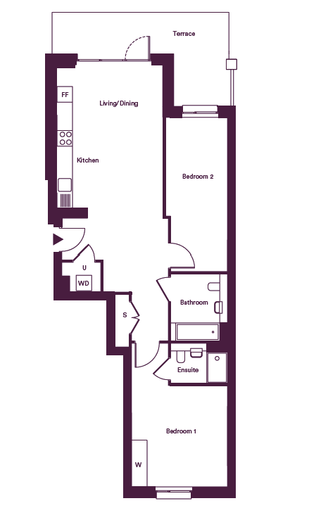 Nestles Avenue, Hayes floorplan
