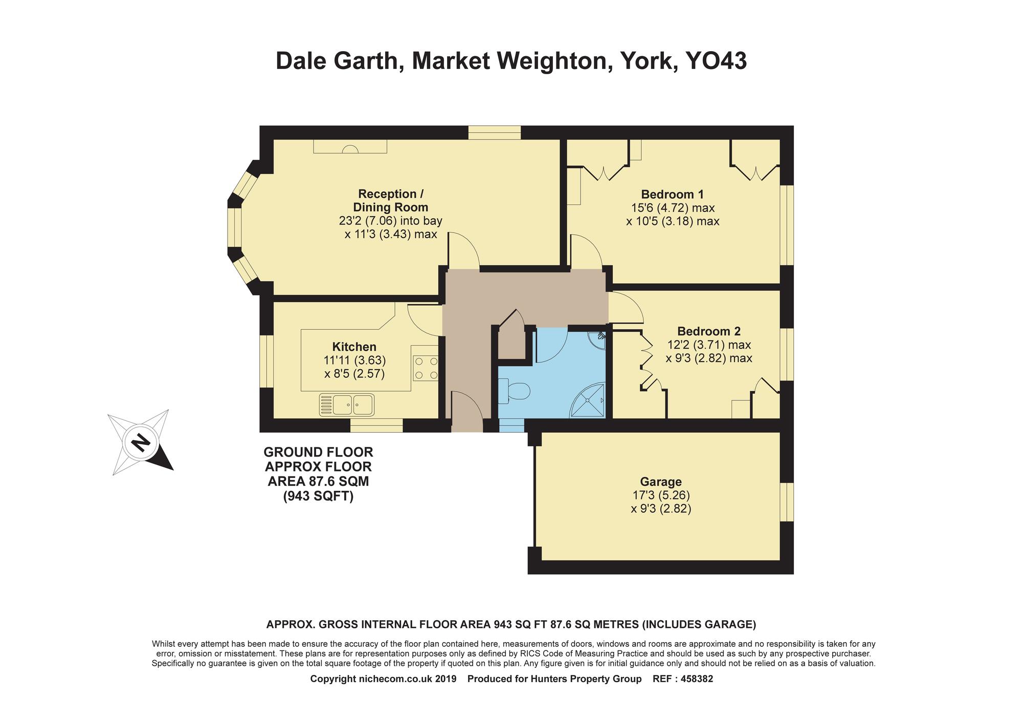 2 Bedrooms Detached bungalow for sale in Dale Garth, Market Weighton, York YO43