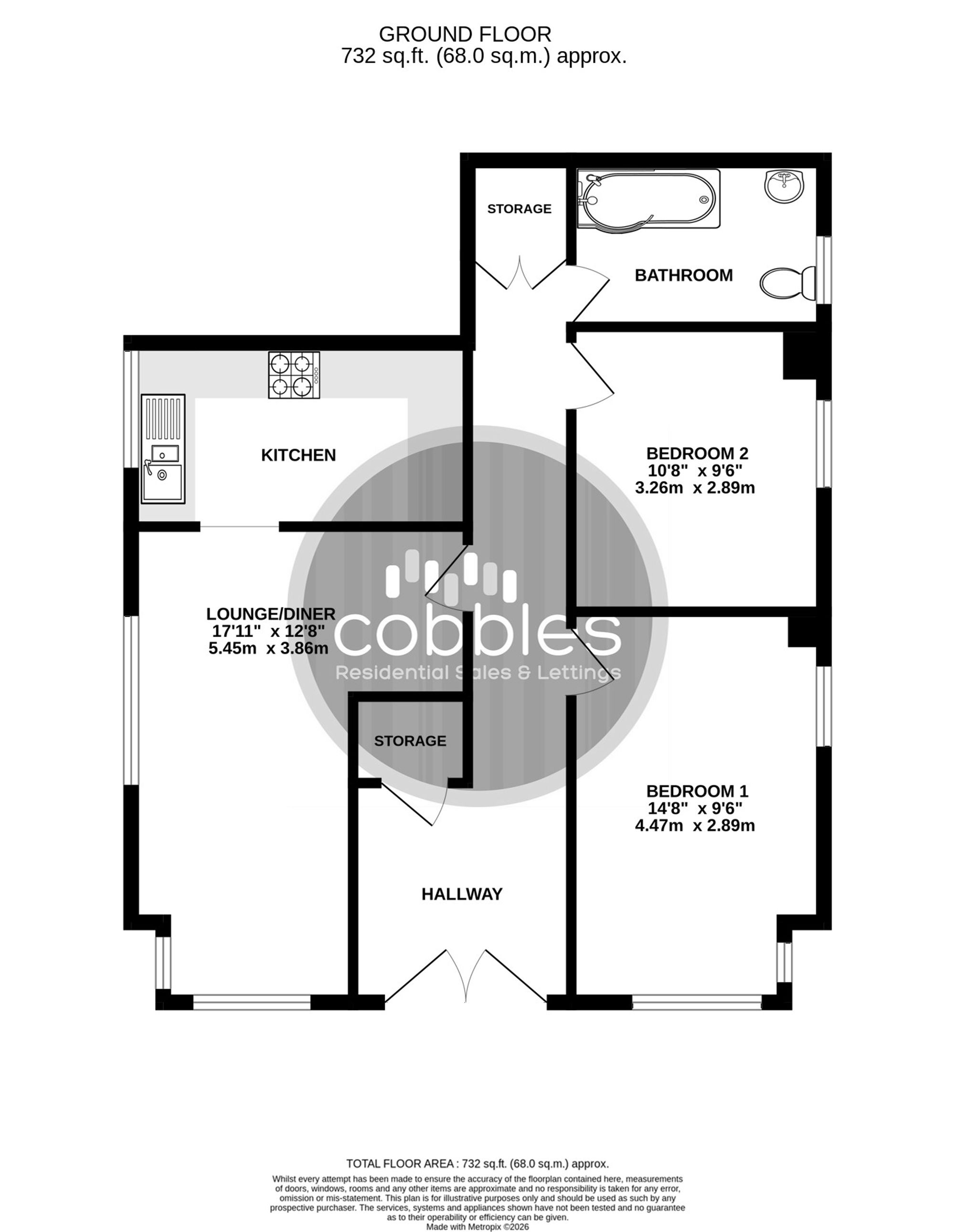 Flat 3, 6 Worplesdon Road, Guildford floorplan