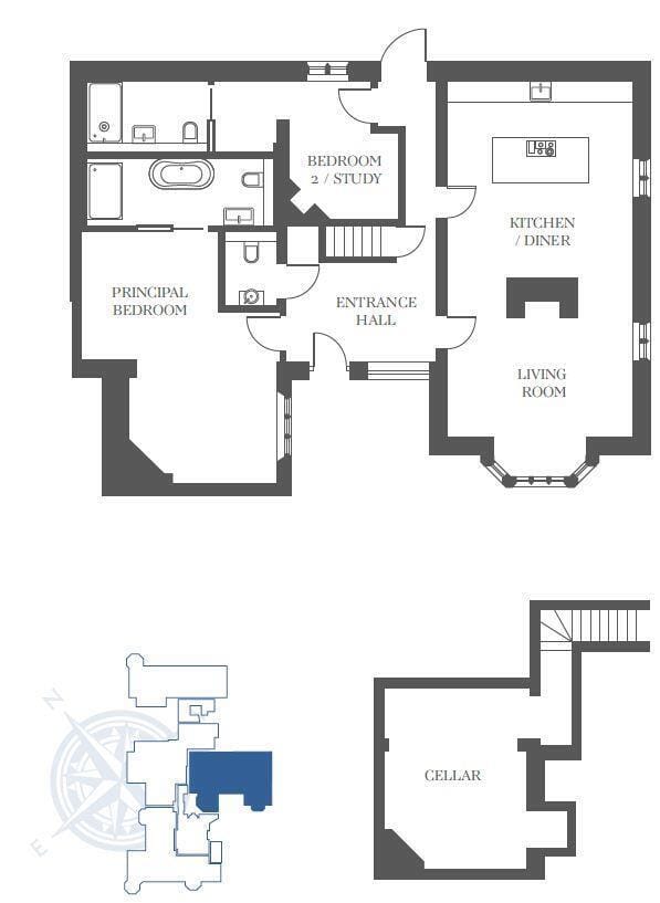 Apartment 4, Milverton Hall, Milverton, Warwickshire floorplan