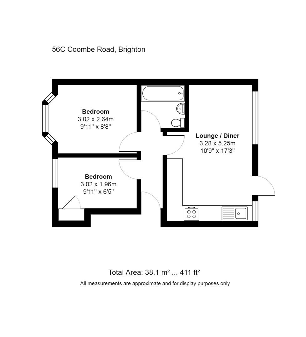 56C Coombe Road, East Sussex floorplan