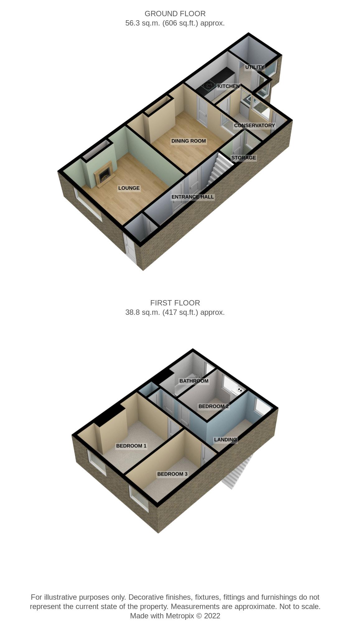 Lytham Road, Freckleton, Preston PR4, 3 bedroom terraced house for sale