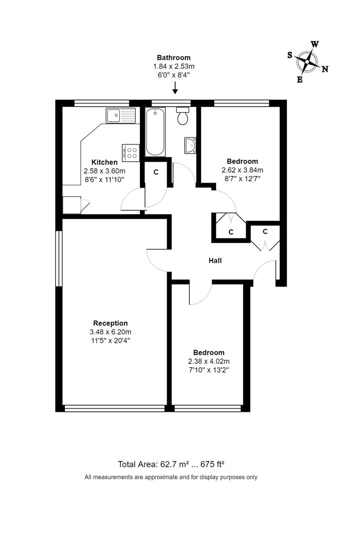 2 Bedrooms Flat for sale in Rowley Court, 32 Wellington Road, Enfield EN1