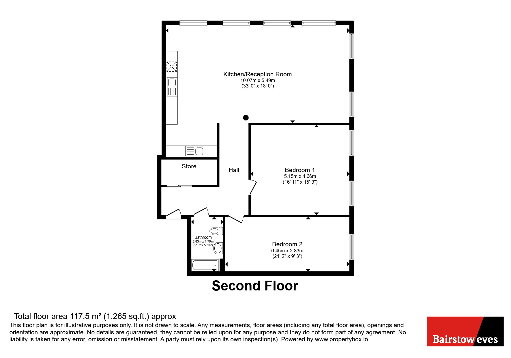 Apartment 19 Radford Court, 632, Radford Road, Nottinghamshire floorplan