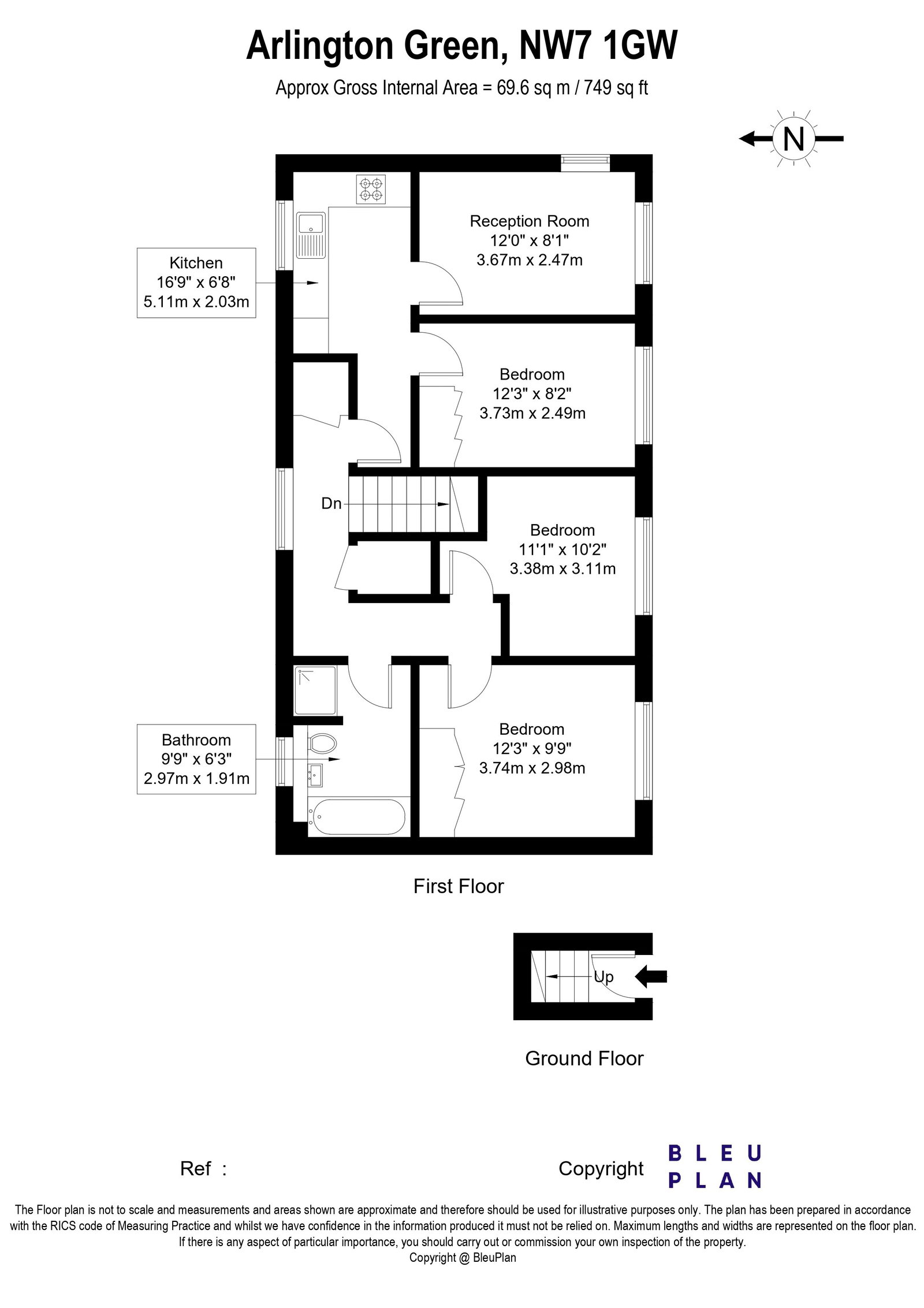 5, Arlington Green, London floorplan
