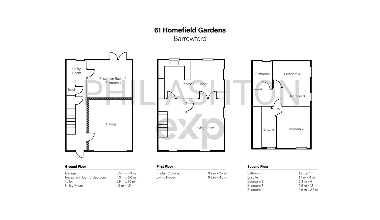 61, Holmefield Gardens, Nelson floorplan