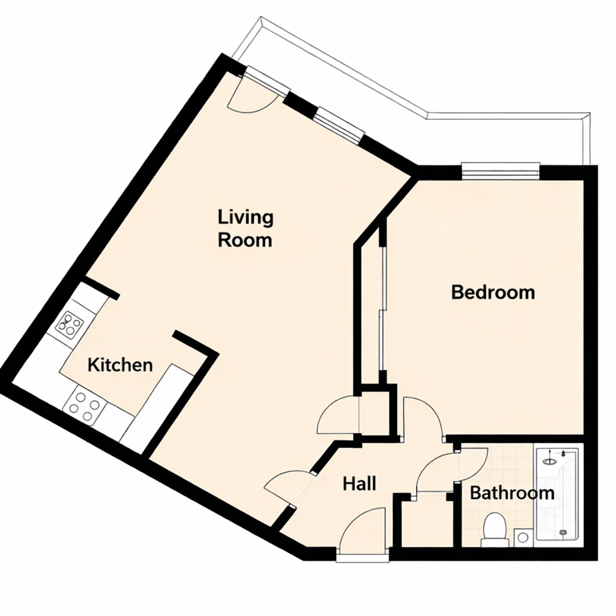 Flat 2, Stoneycroft, Leicester floorplan