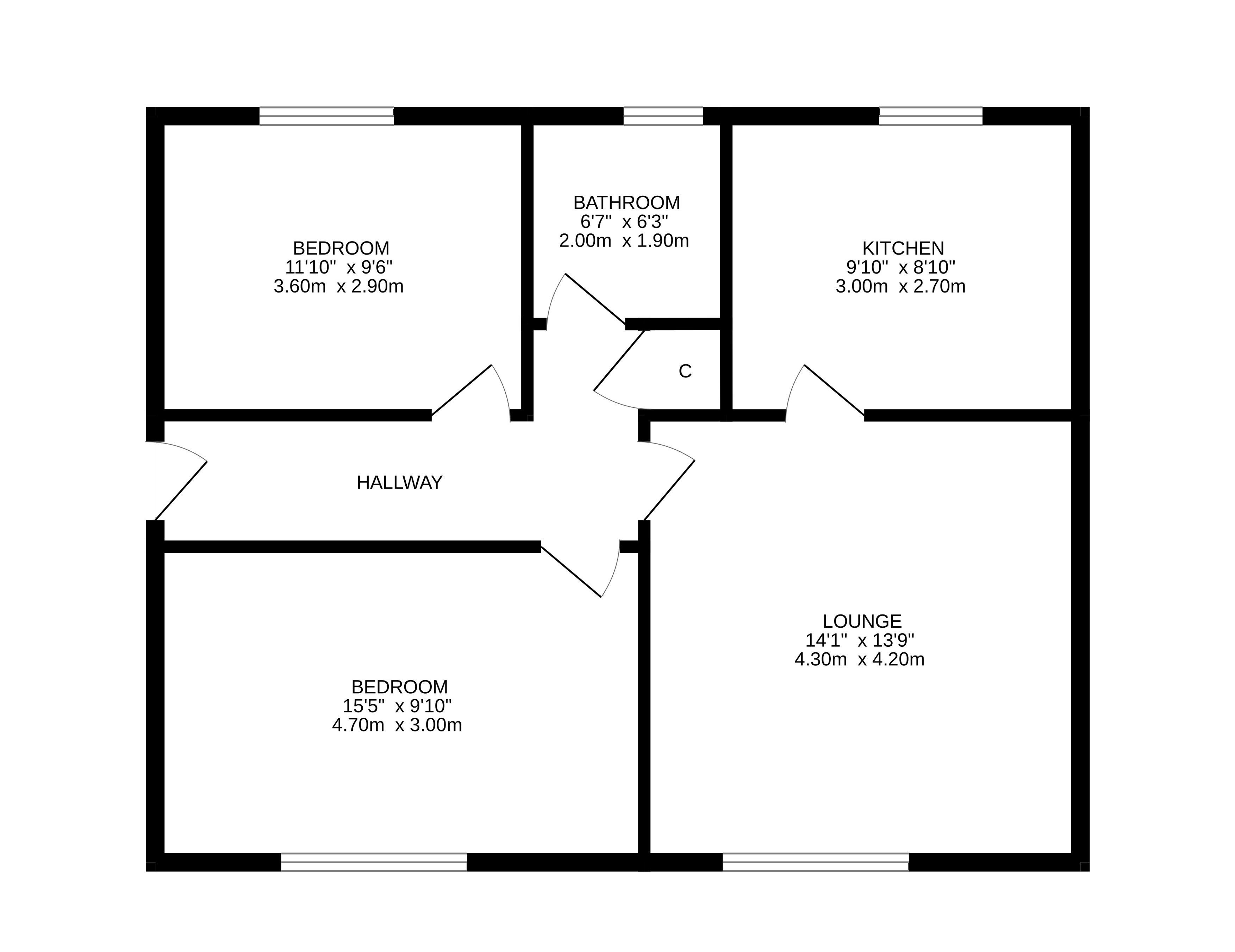 46, Queens Road, Comrie floorplan