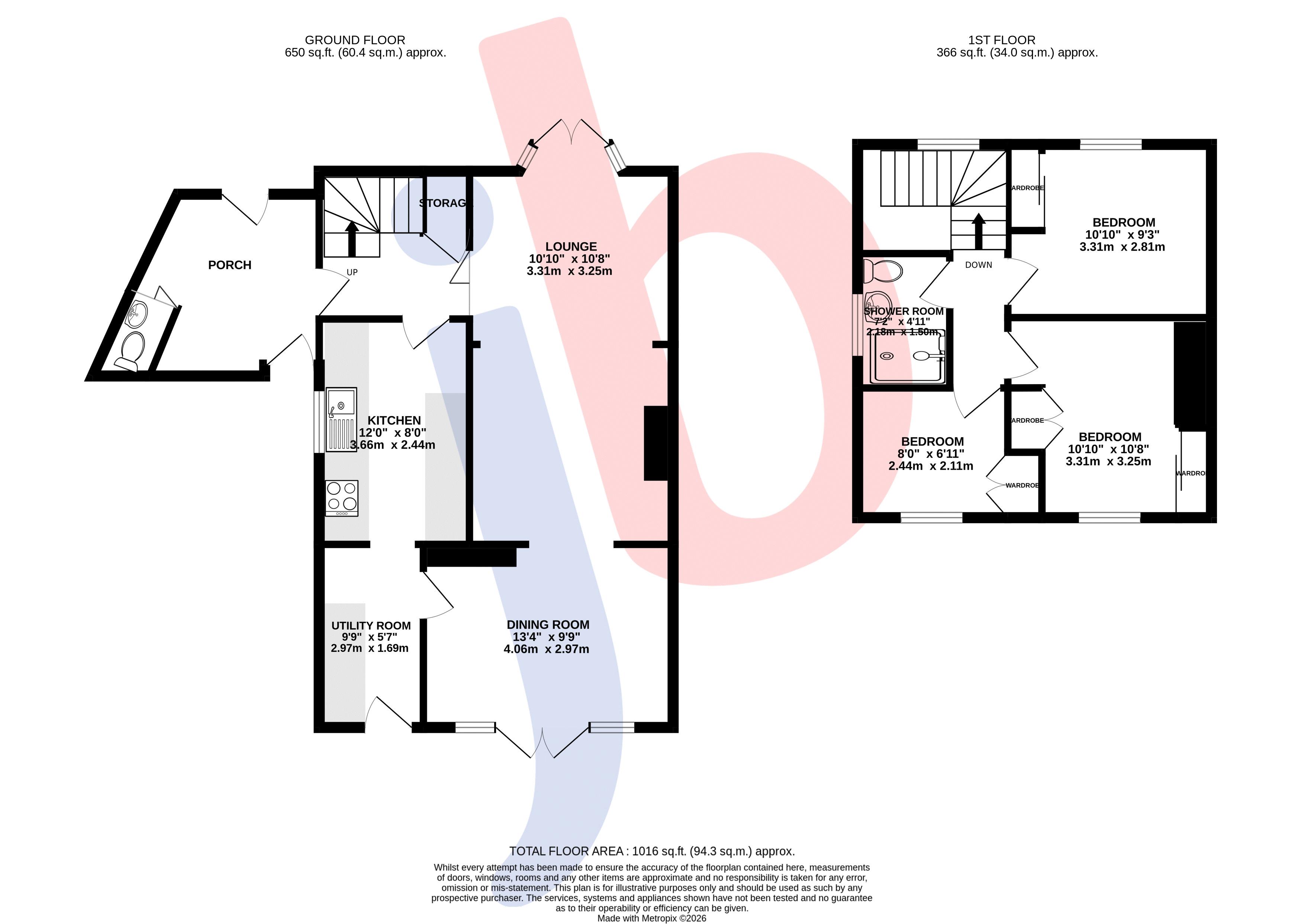 11, Clifton Crescent, Newark floorplan