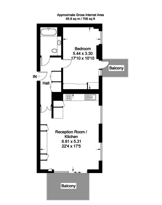 1 Bedrooms Flat to rent in Godwin House, Duchess Walk, One Tower Bridge SE1