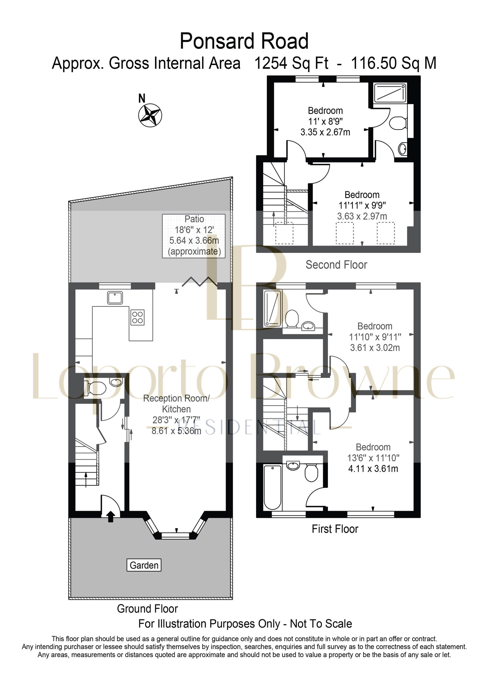 6, Ponsard Road, London floorplan