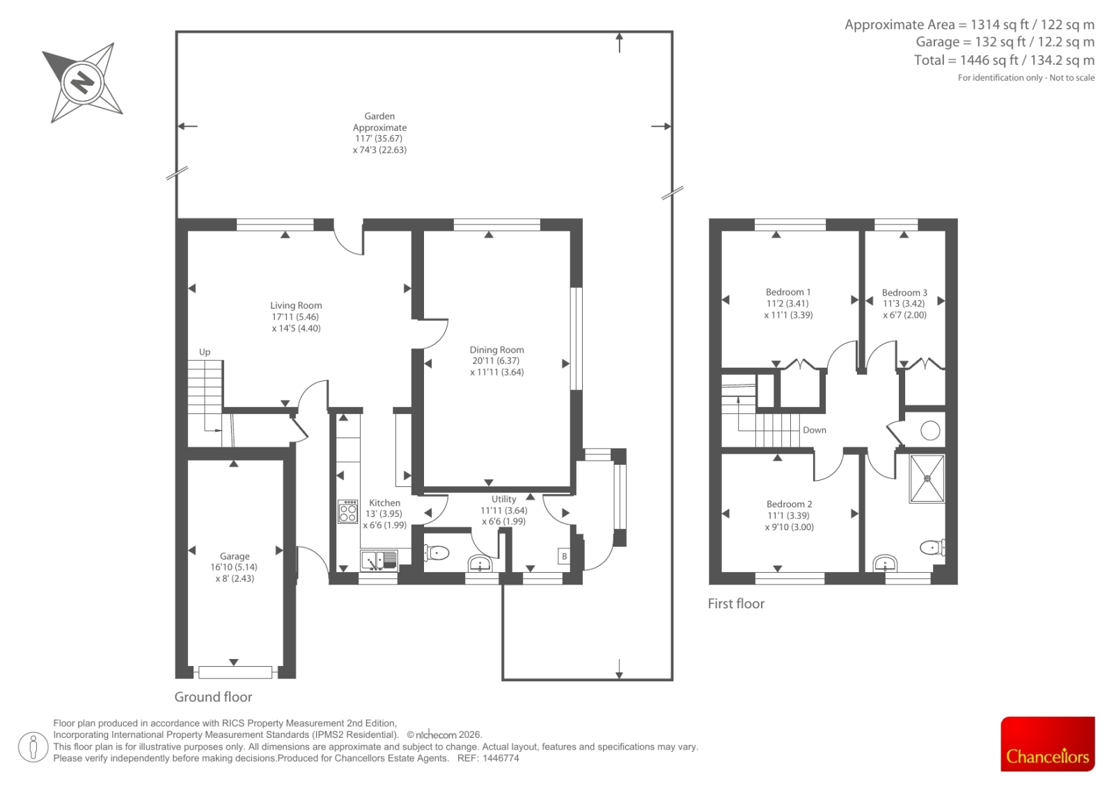 Woburn Close, Reading floorplan