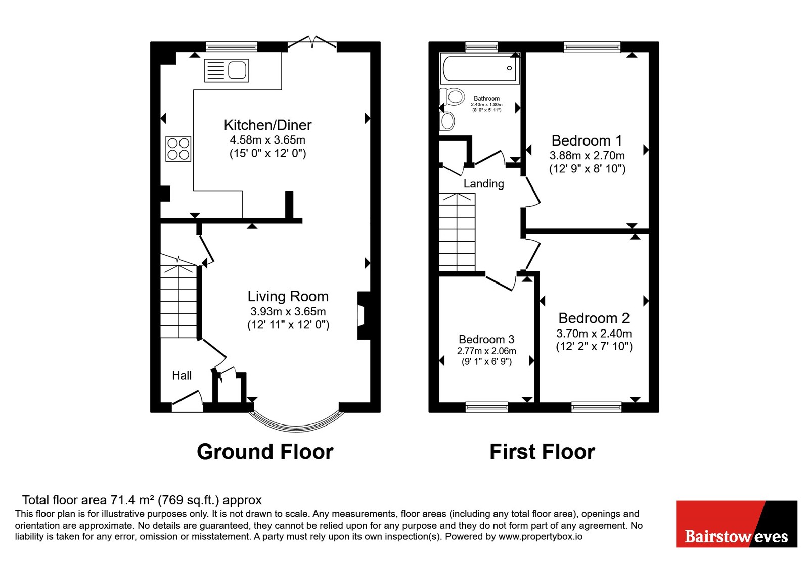 150, Polperro Way, Nottingham floorplan