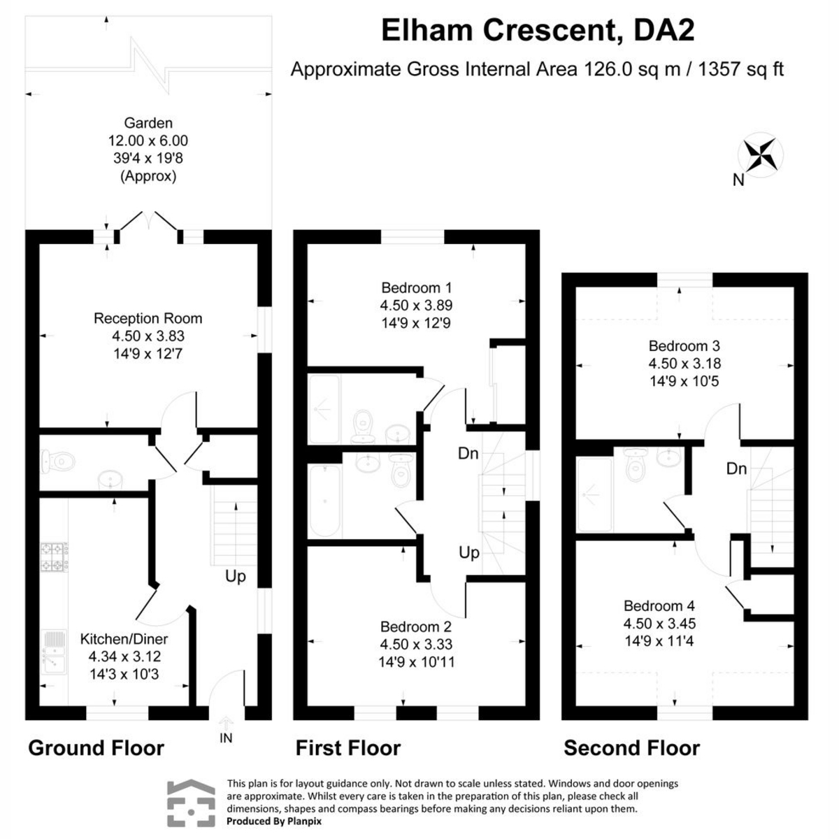 2, Elham Crescent, Dartford floorplan