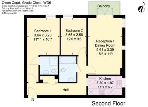 40, Owen Court, Borehamwood floorplan