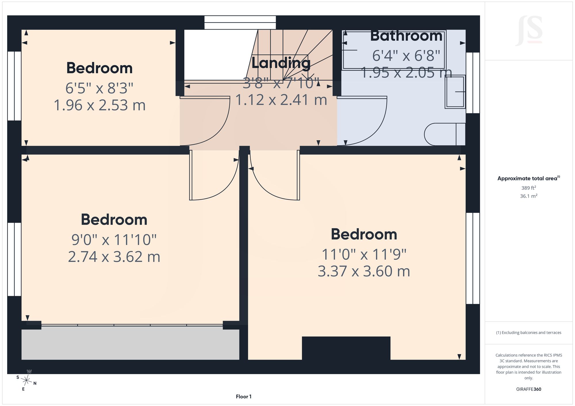 16 Monks Close, Lancing floorplan