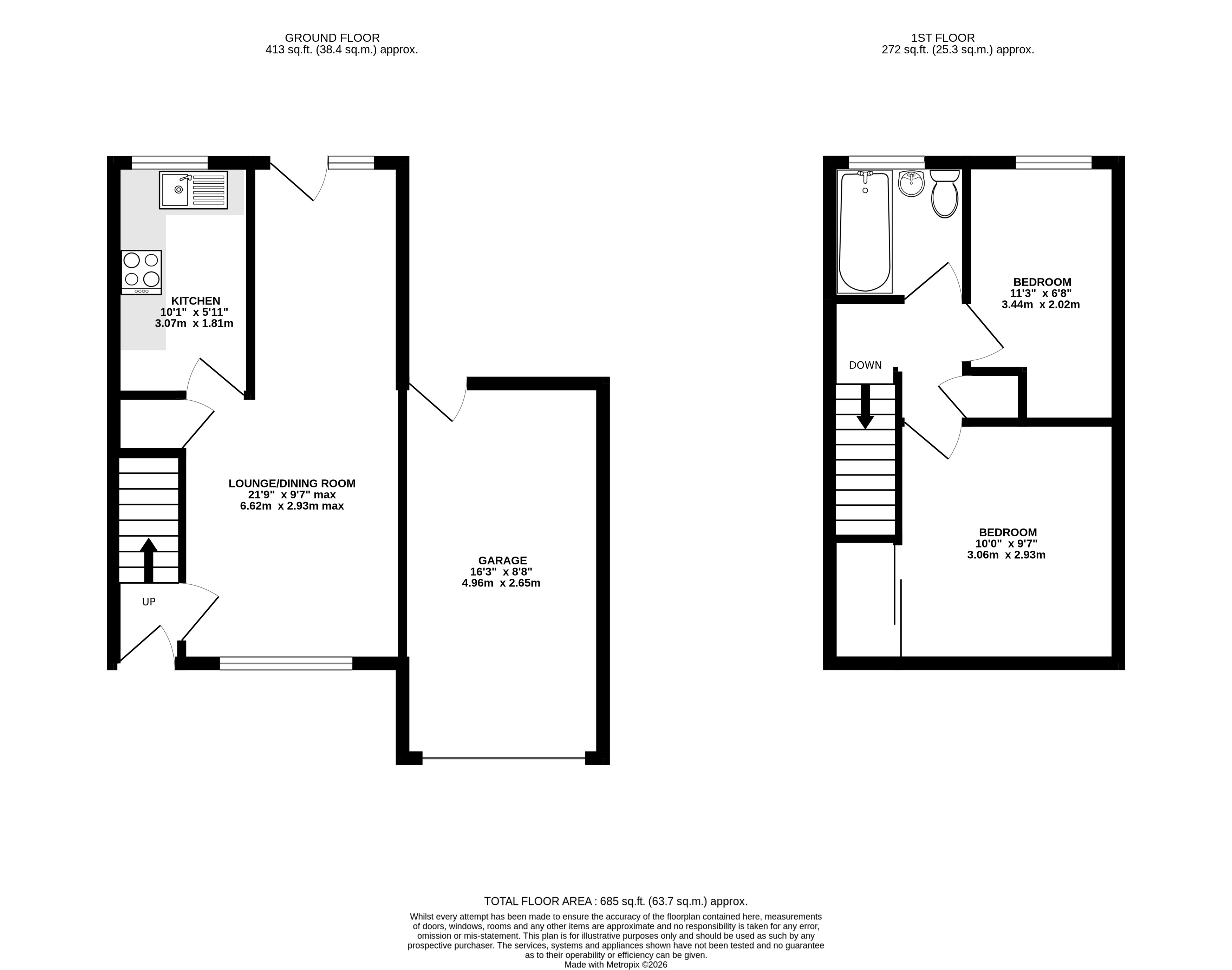 53, St. Josephs Road, Hampshire floorplan