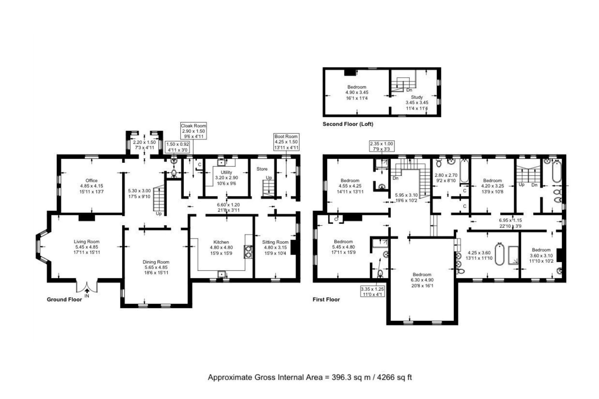 Kirkland House Kenmore, Jedburgh floorplan